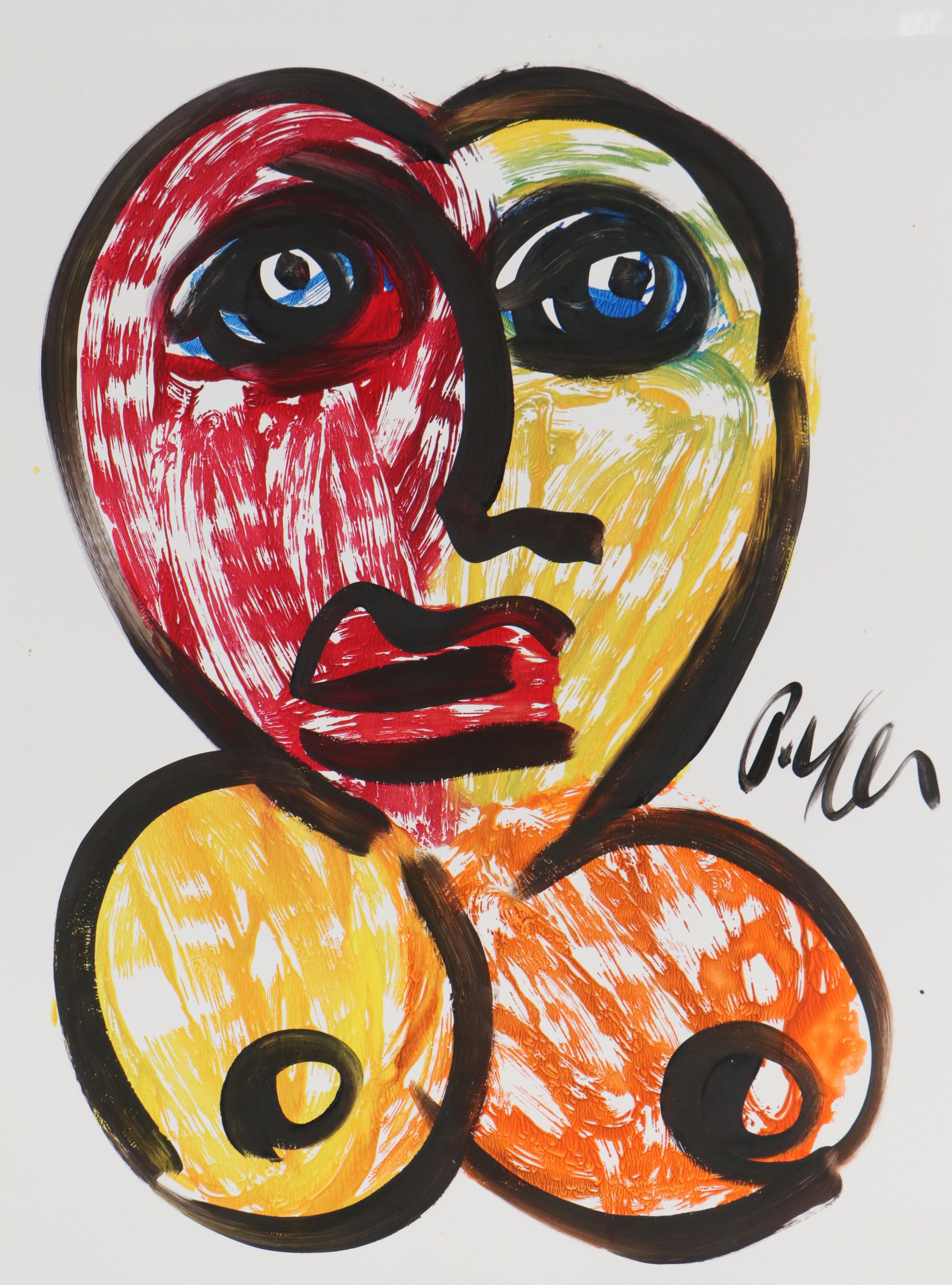 Peter Keil Abstract Acrylic Portrait