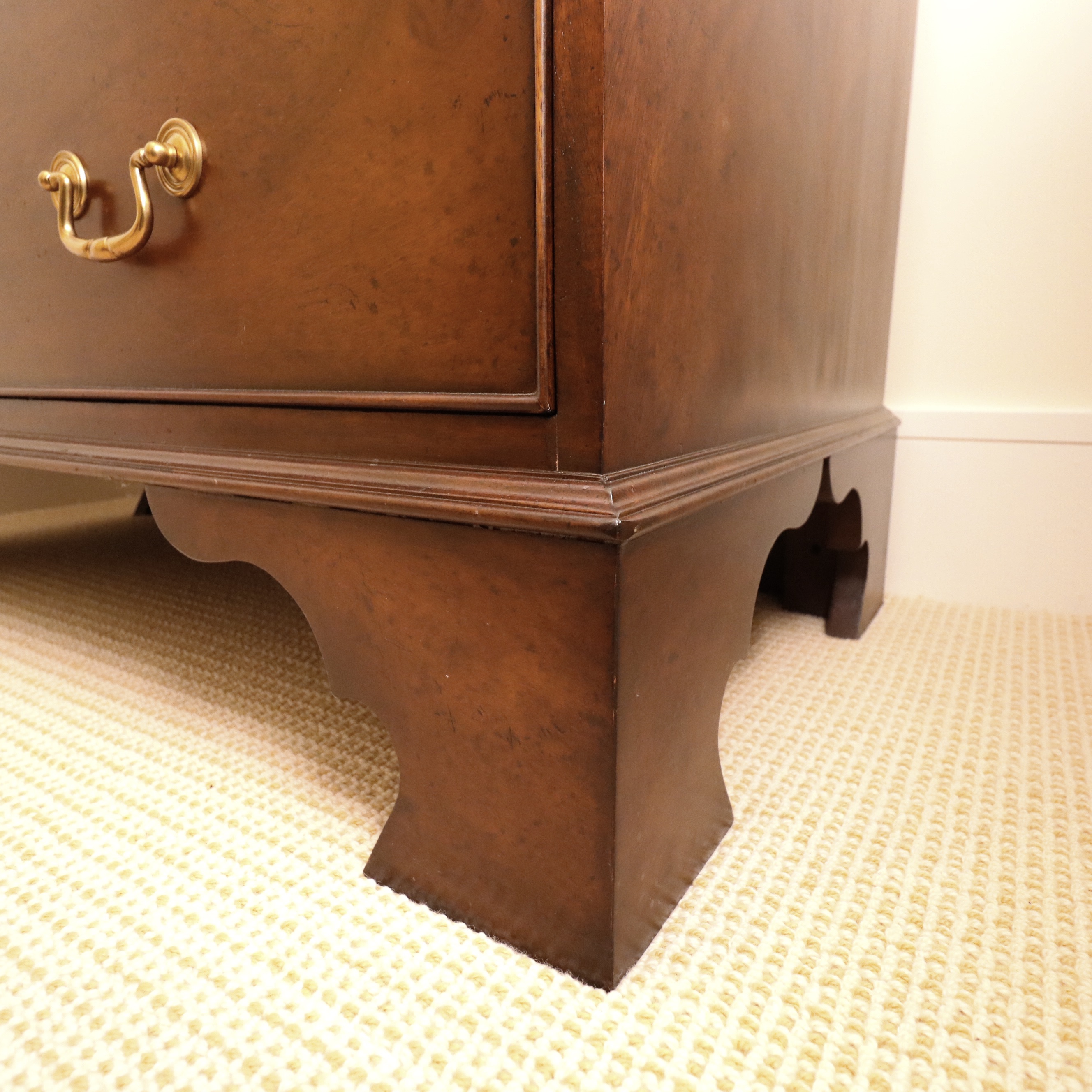 Modern History George III Style Mahogany Five-Drawer Chest