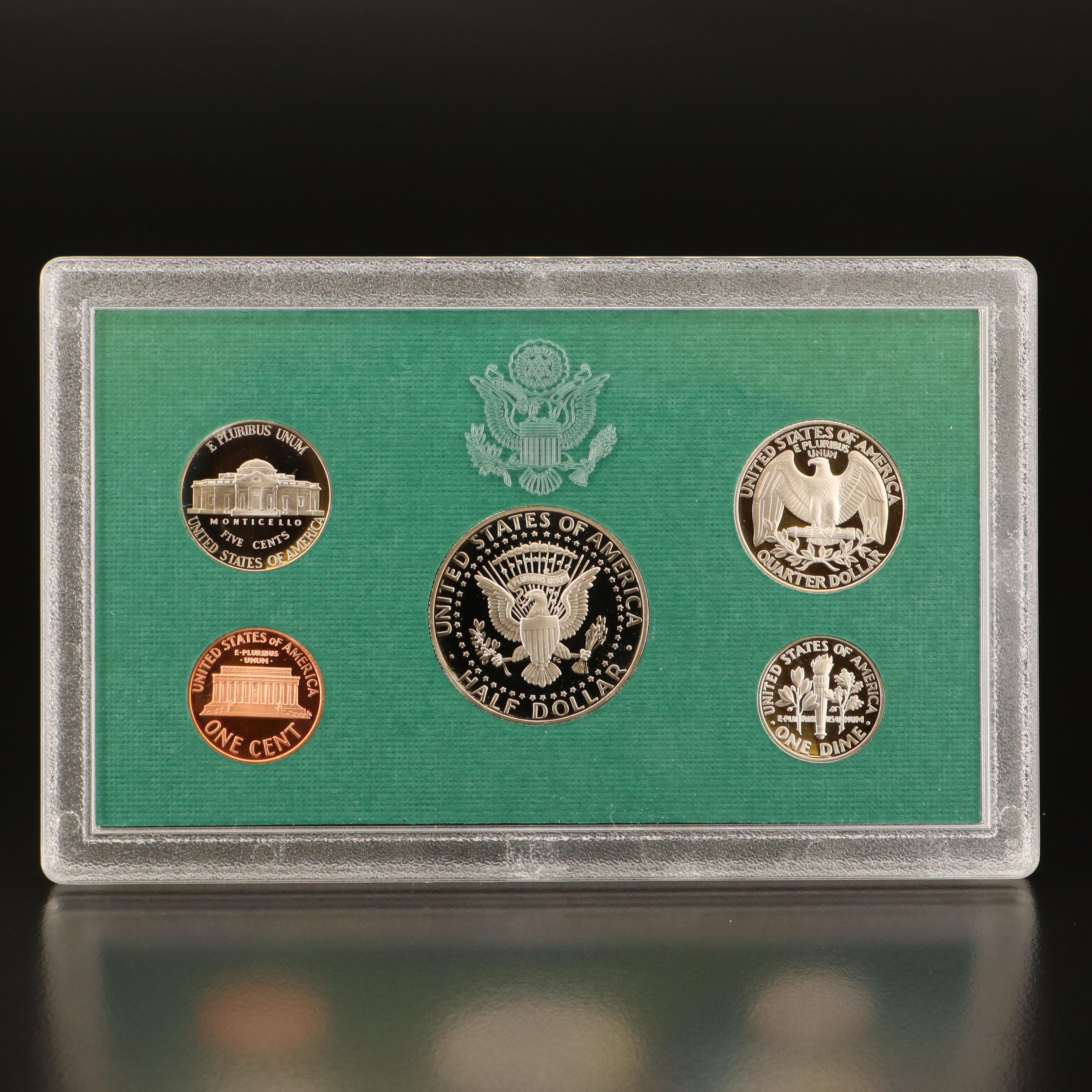 Nineteen U.S. Mint Proof Sets, 1980 to 1998