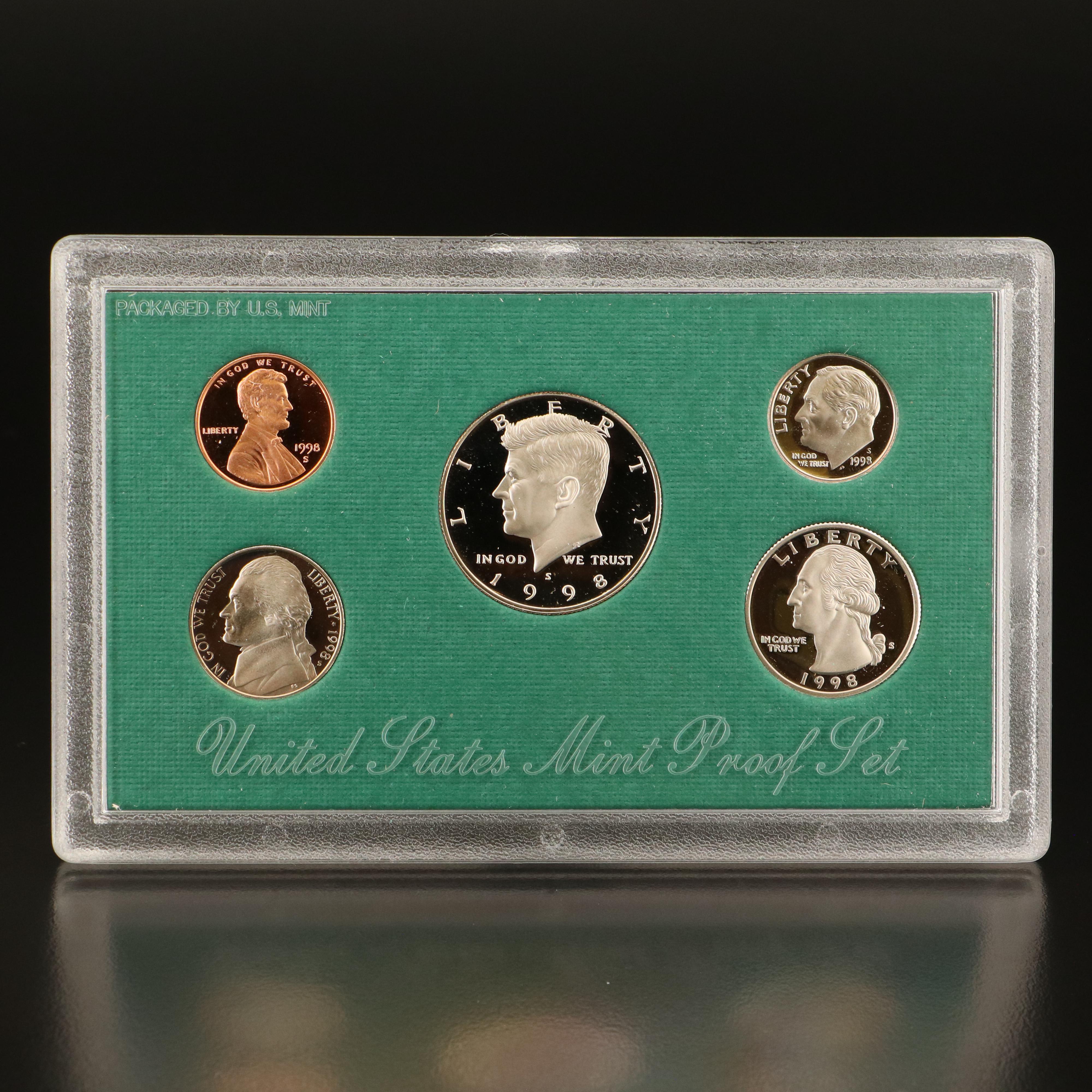 Nineteen U.S. Mint Proof Sets, 1980 to 1998