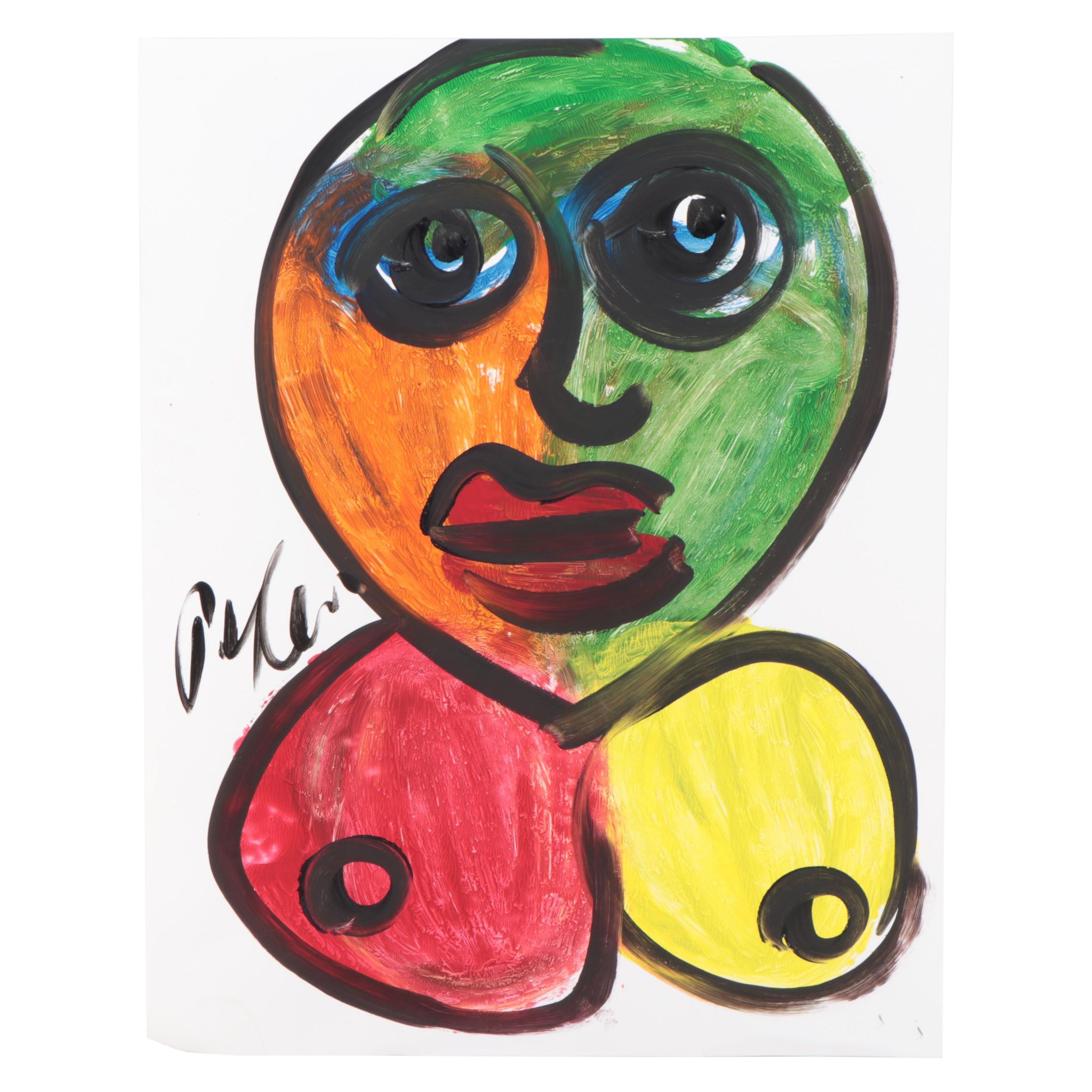 Peter Keil Abstract Acrylic Portrait