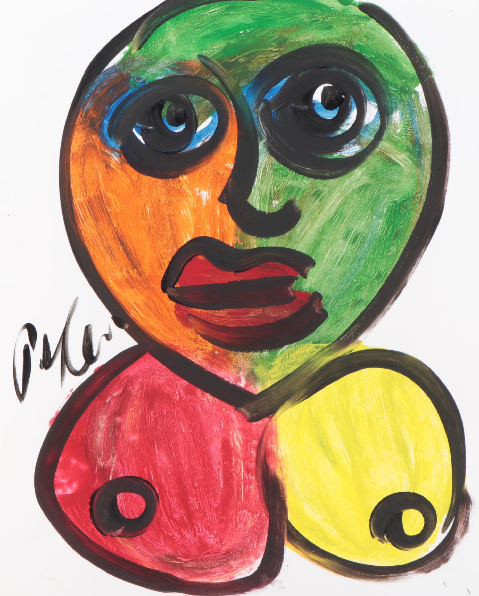 Peter Keil Abstract Acrylic Portrait