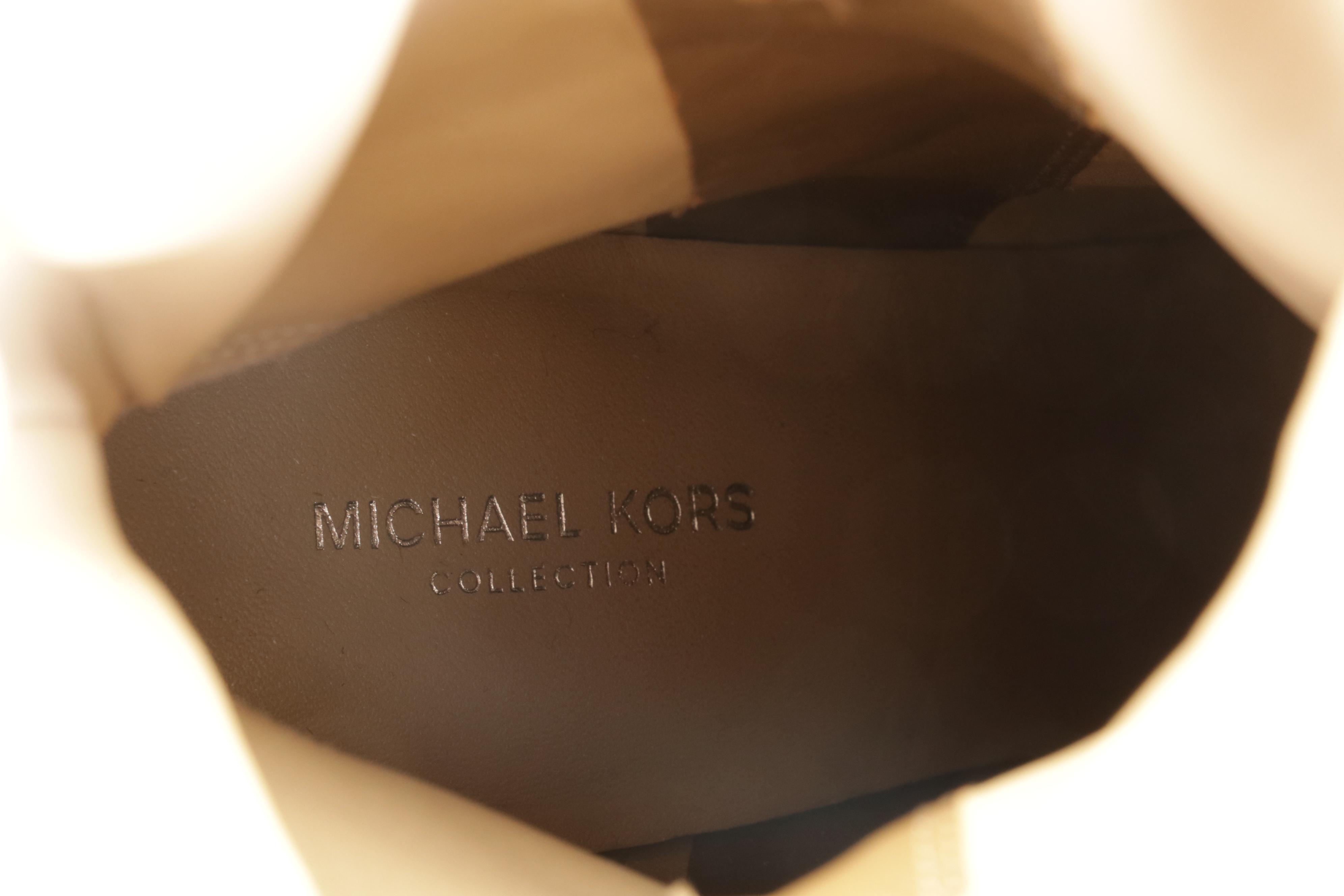 Tory Burch Livia Snakeskin Sandals and Michael Kors Jessa Suede Boots