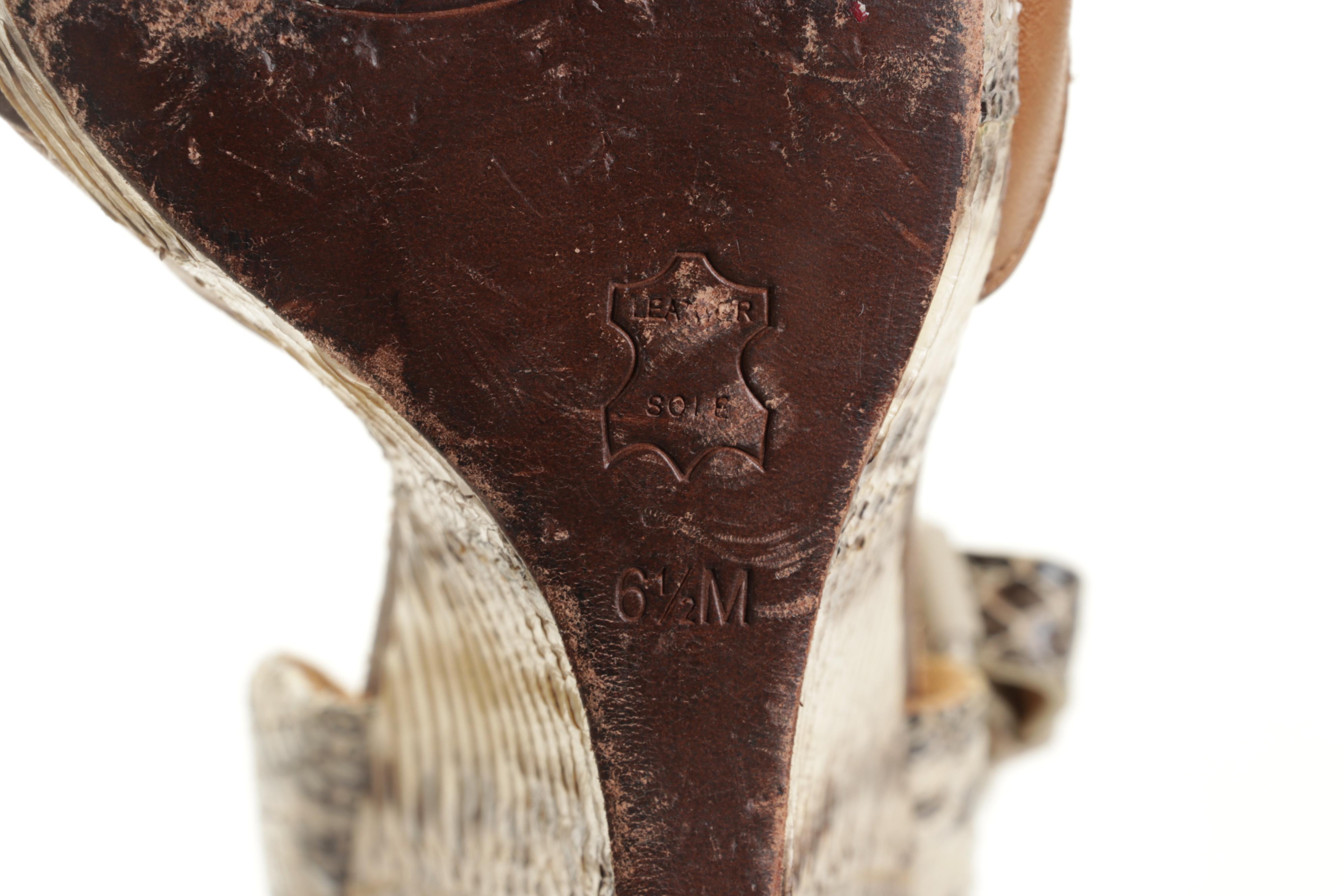 Tory Burch Livia Snakeskin Sandals and Michael Kors Jessa Suede Boots