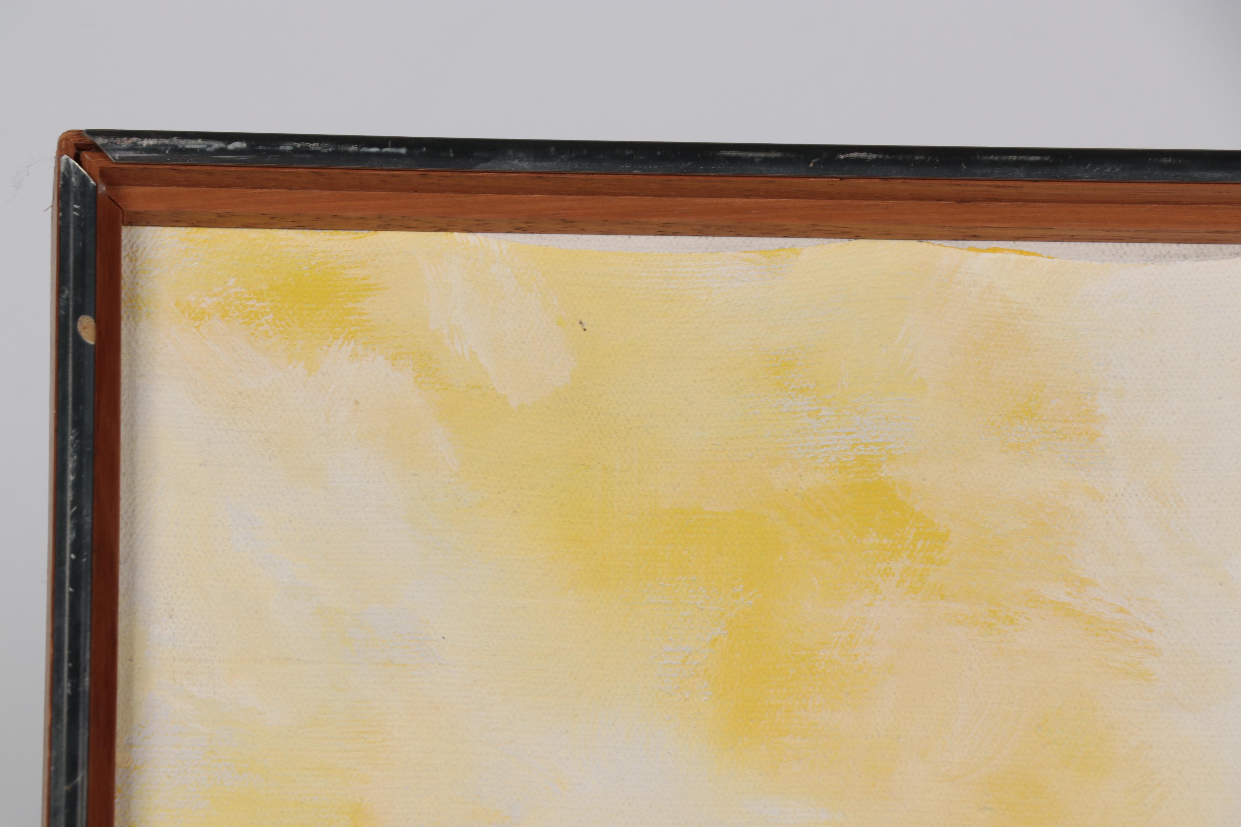 P. Girard Abstract Oil Painting "Phenomenon," Mid-20th Century