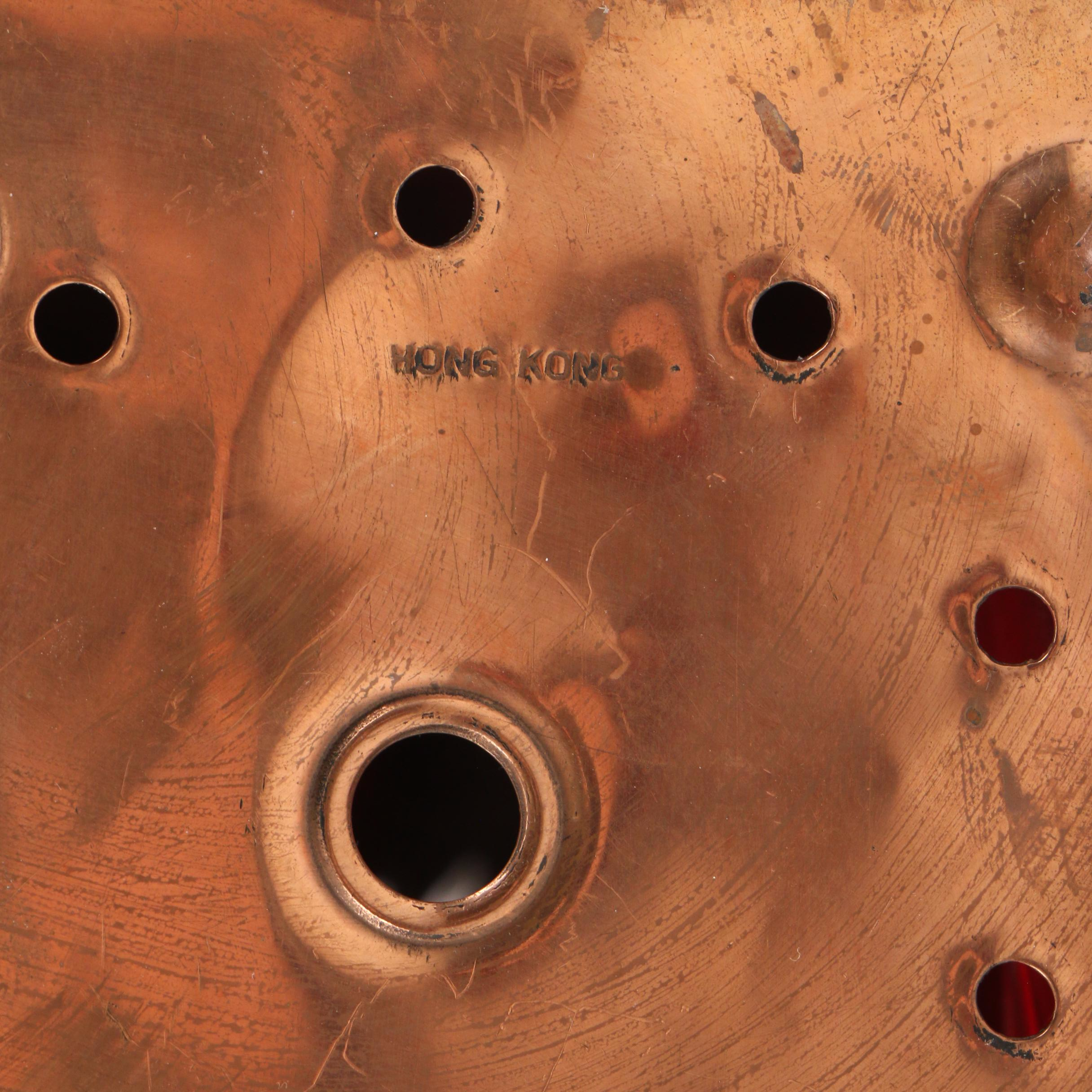 CWC Hong Kong "Port" and "Starboard" Copper Candle Lanterns