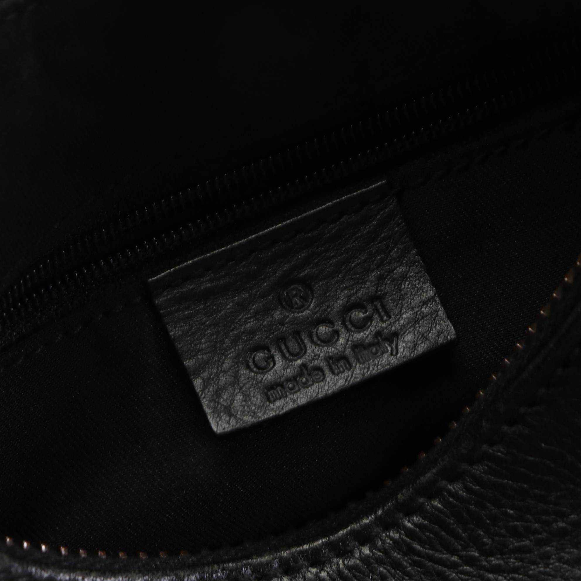 Gucci Hobo Shoulder Bag Small in Black Leather