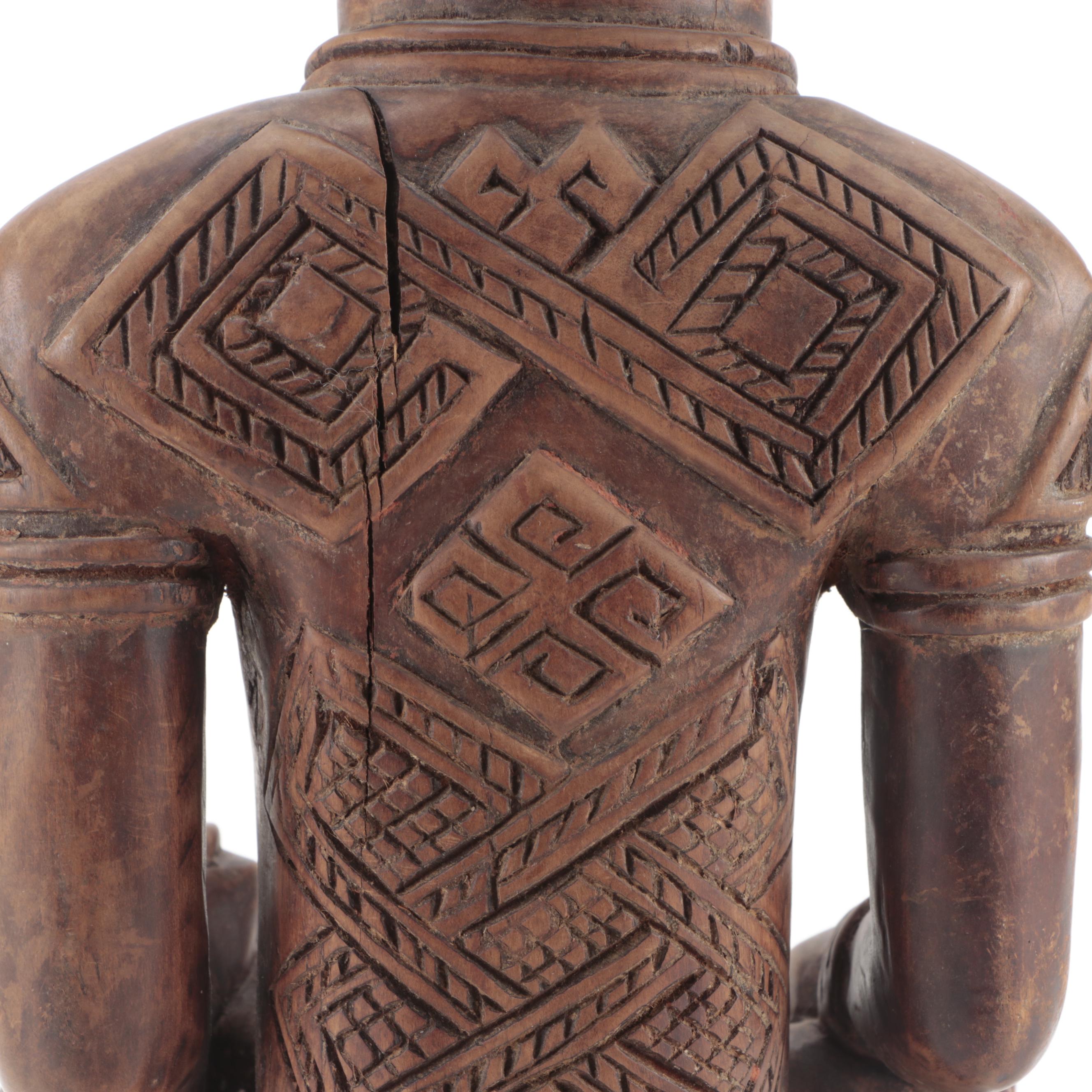 Yombe Wood Maternity Figure, Central Africa