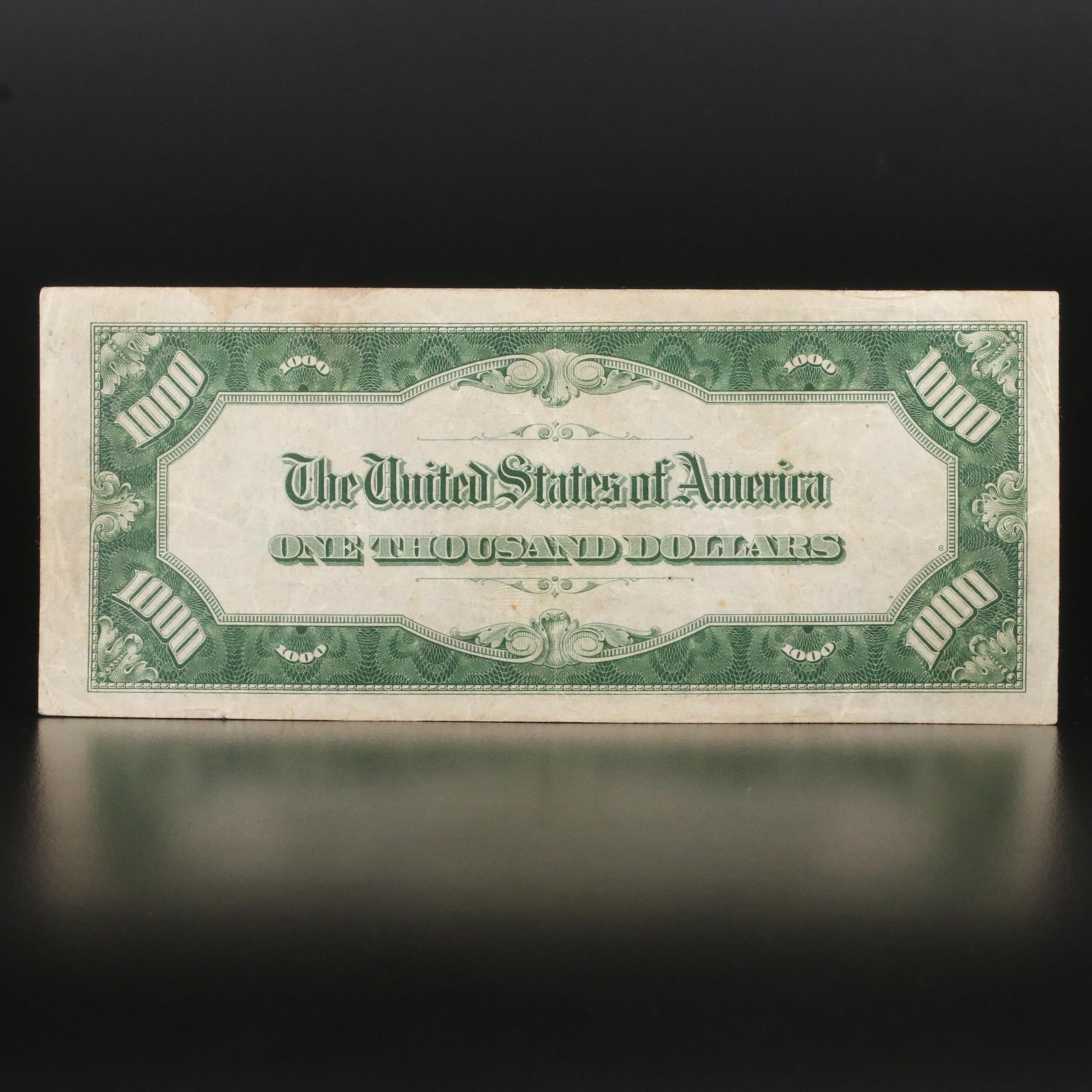 Series of 1934A $1000 Federal Reserve Note