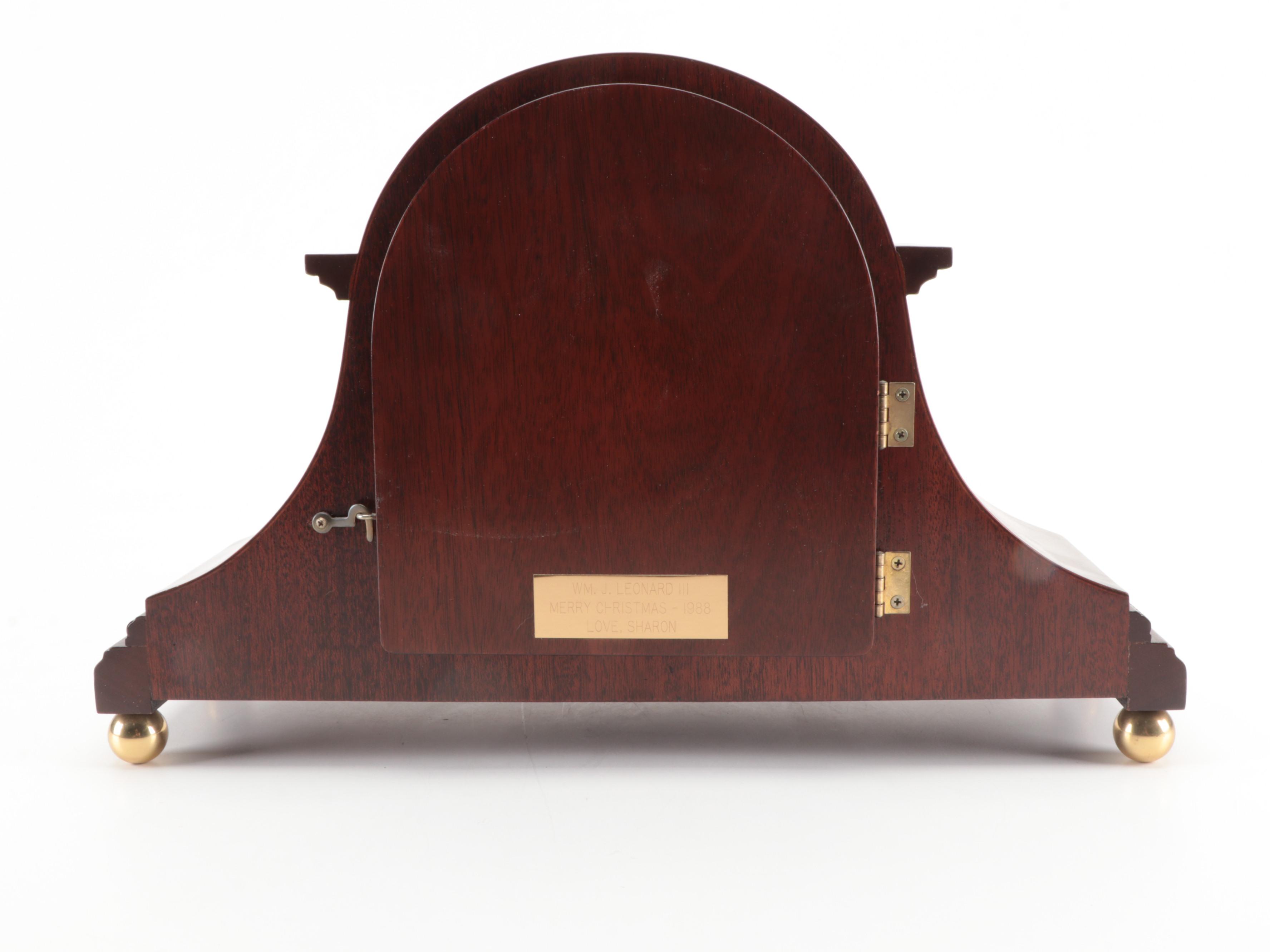 Heritage Heirlooms Three Chime Mantel Clock, Late 20th Century