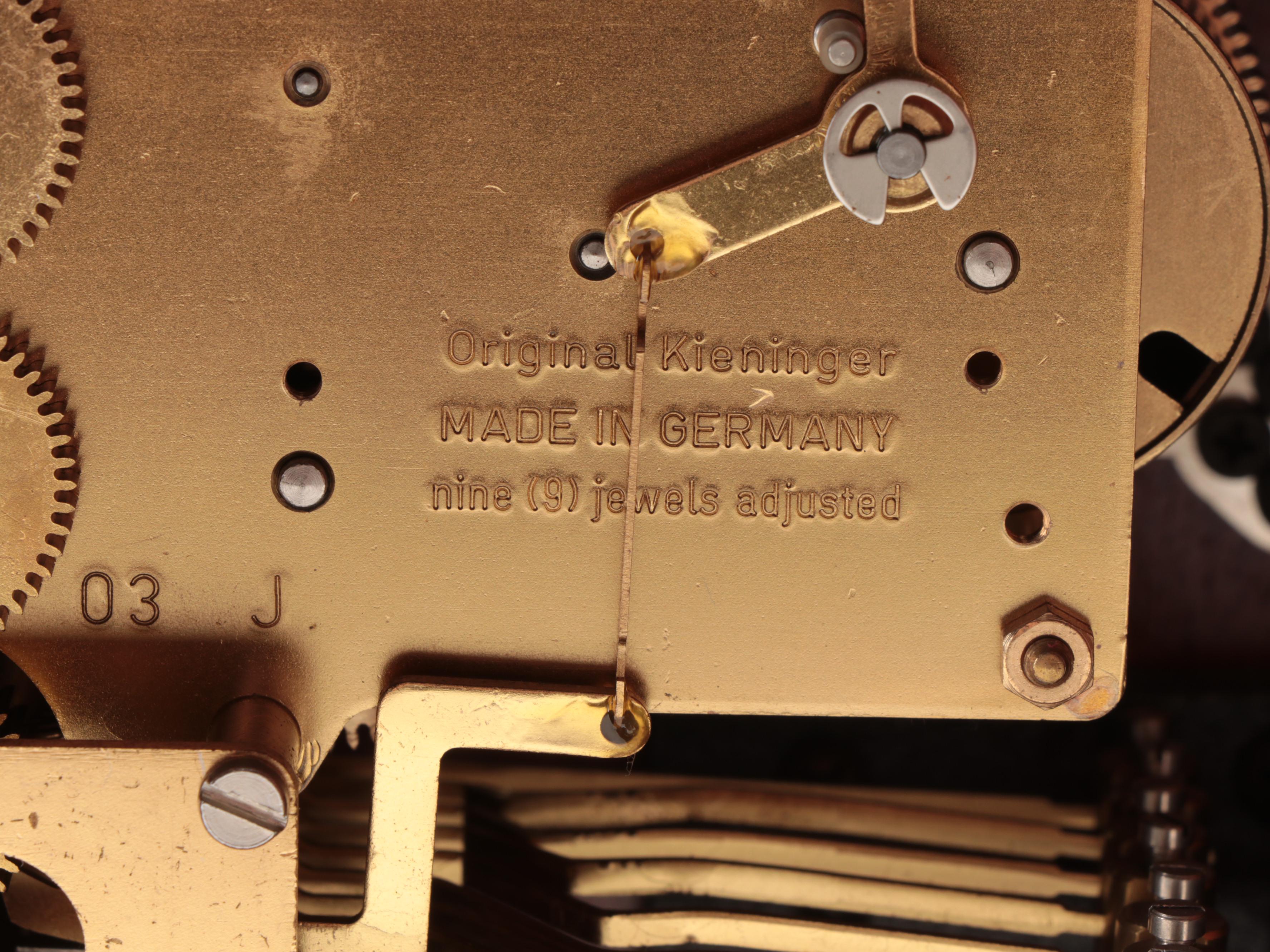 Heritage Heirlooms Three Chime Mantel Clock, Late 20th Century