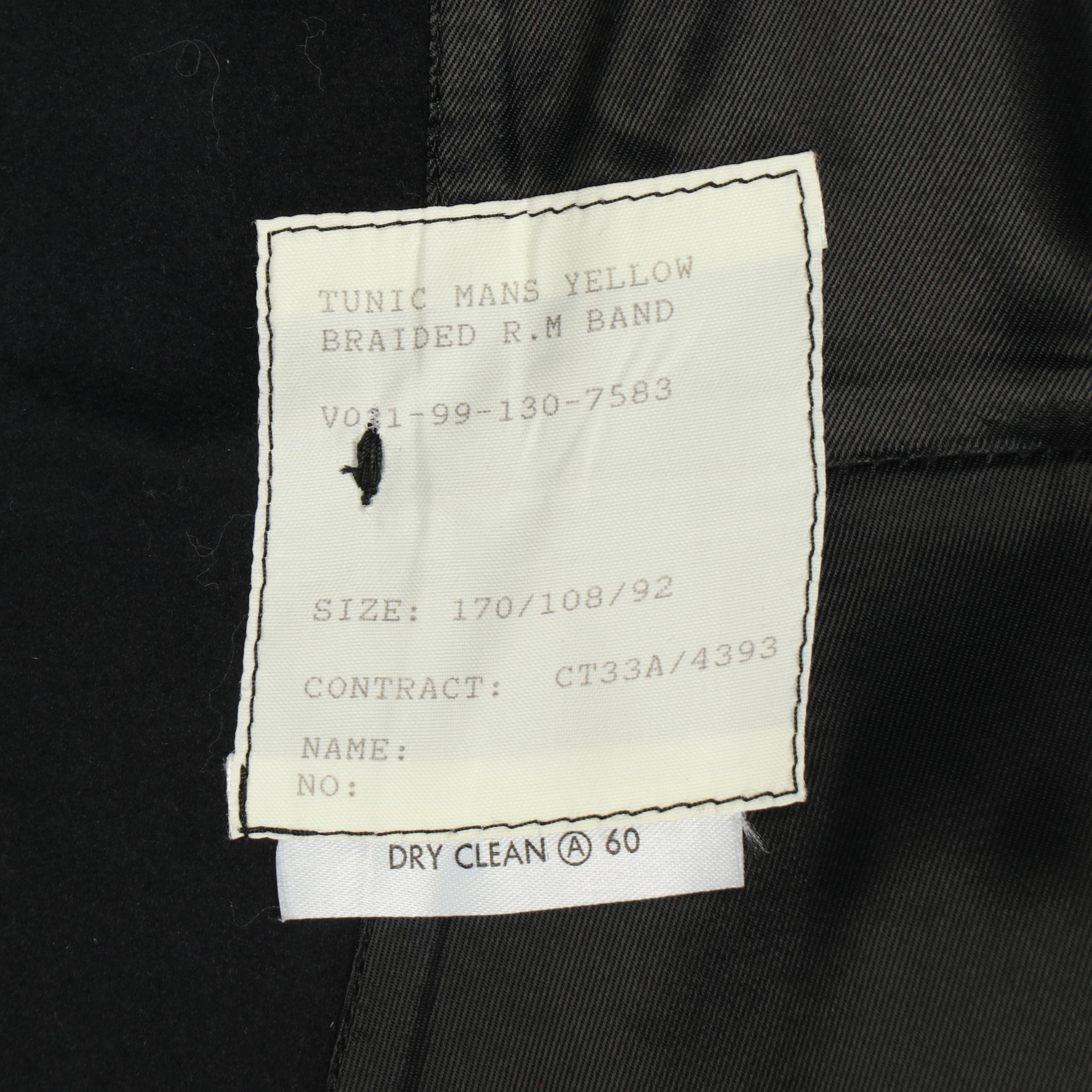 The Corps of Royal Marines No 1 Full Dress Band Uniform Tunic and Helmet