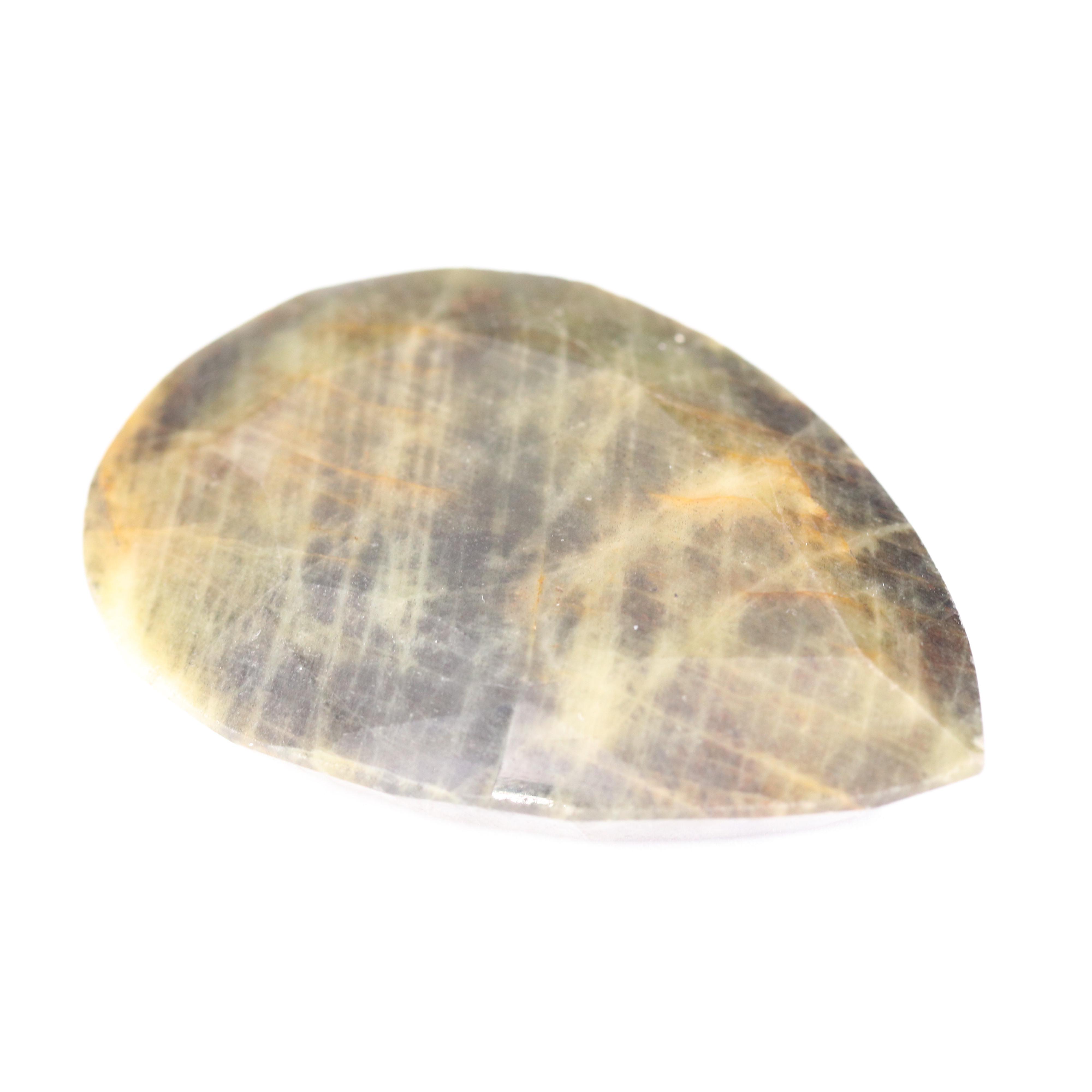 Pear Faceted Corundum Gemstone