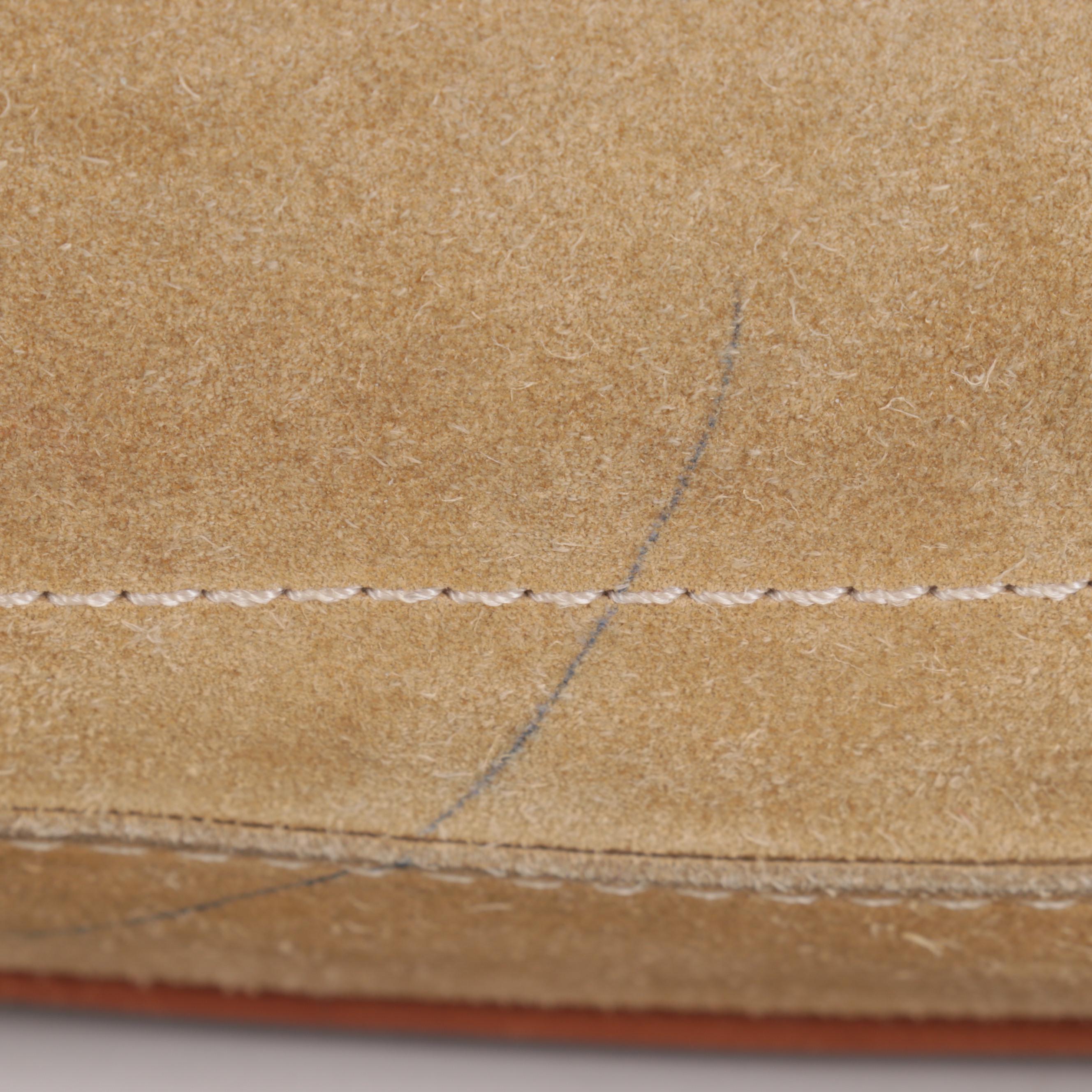 Coach Hampton Suede Shoulder Bag and Flap Front Crossbody Bag in Tan Leather