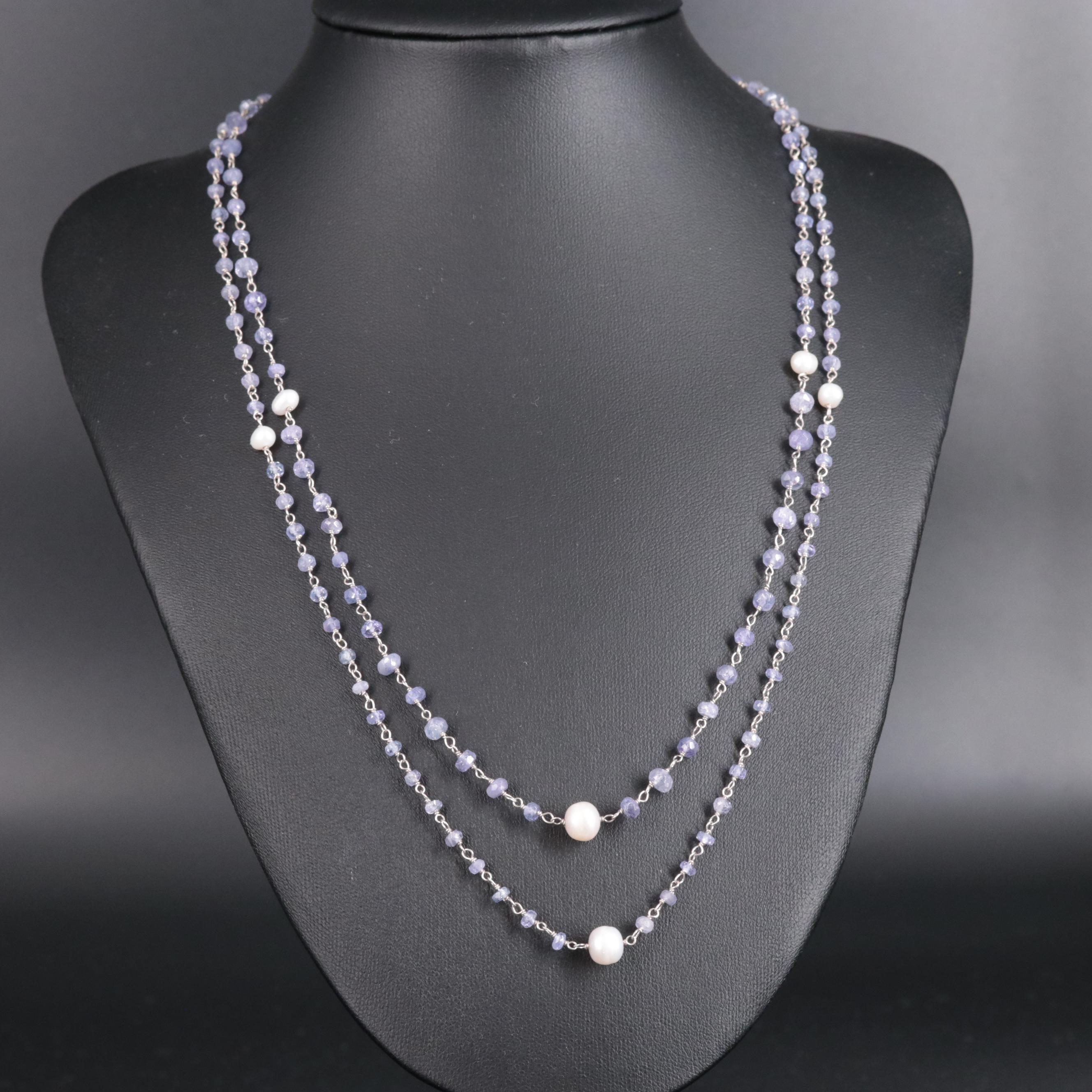 Sterling Silver Gemstone Necklace