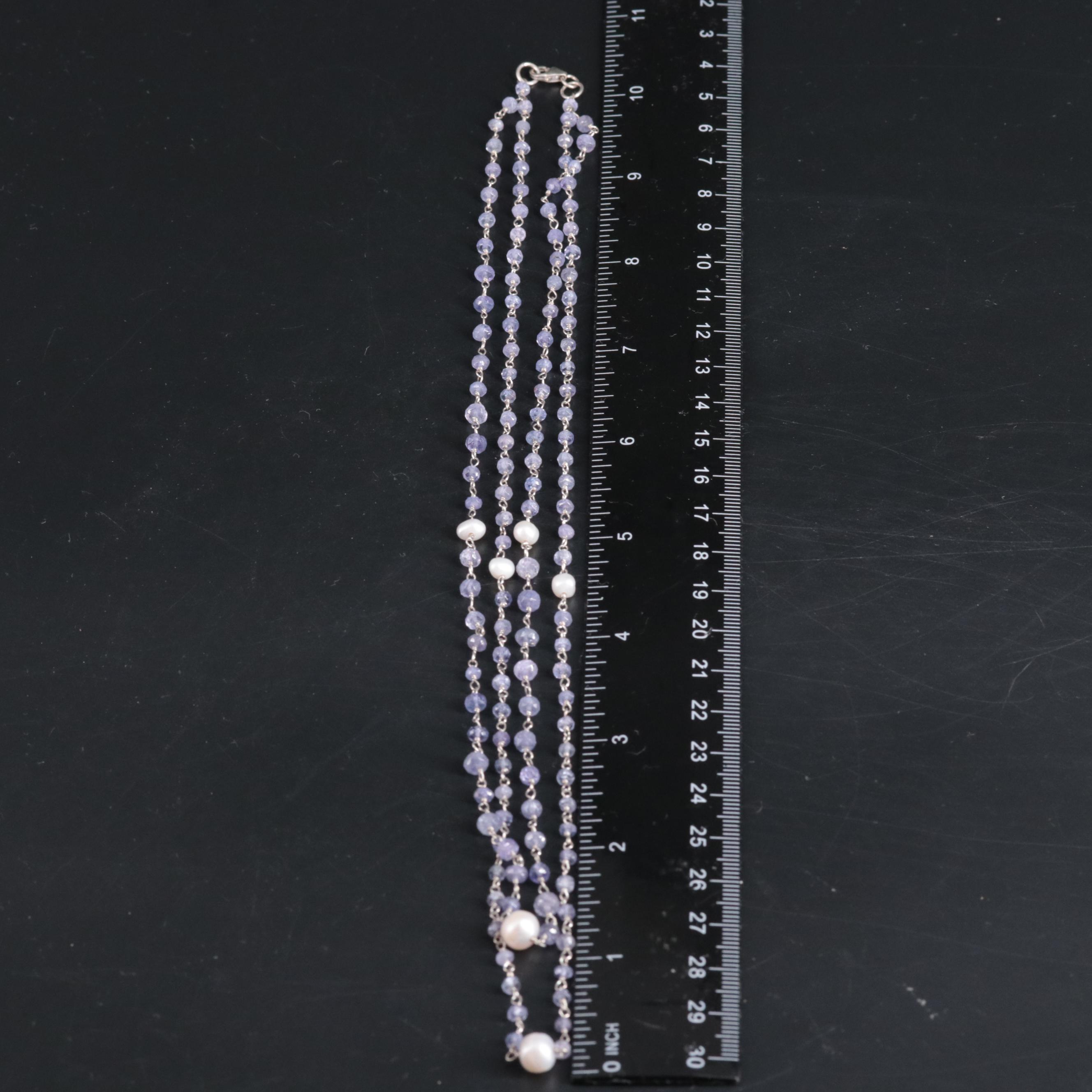 Sterling Silver Gemstone Necklace