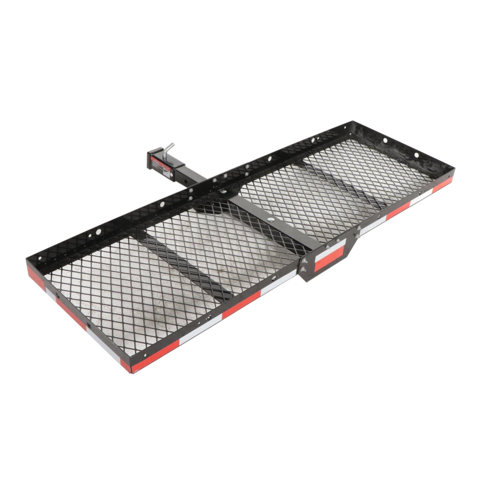 Steel Hitch-Mounted Cargo Rack With Hitch Adapter