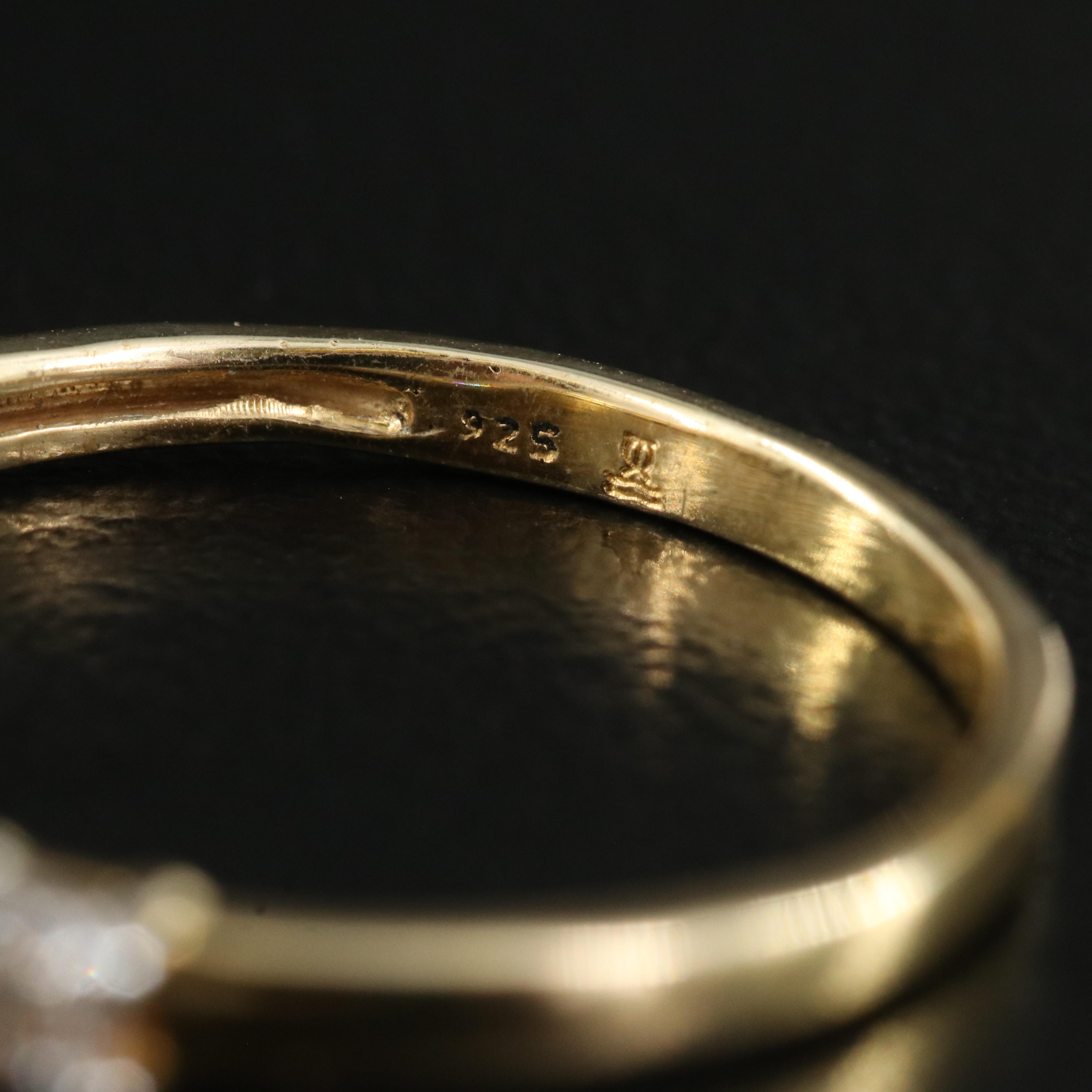 Sterling Diamond Ring