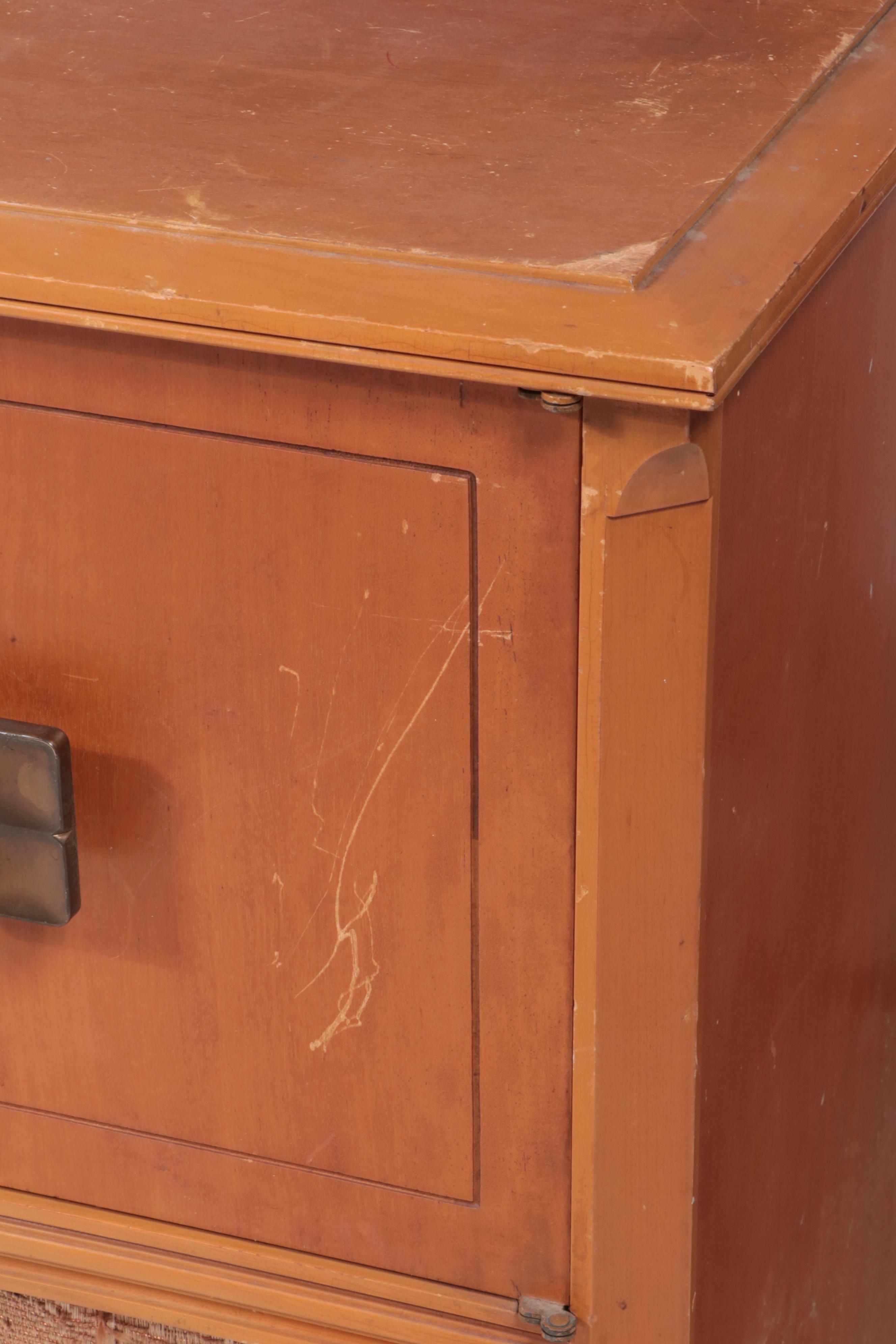 Stromberg-Carlson Wooden Radio and Turntable Cabinet, Mid-20th Century