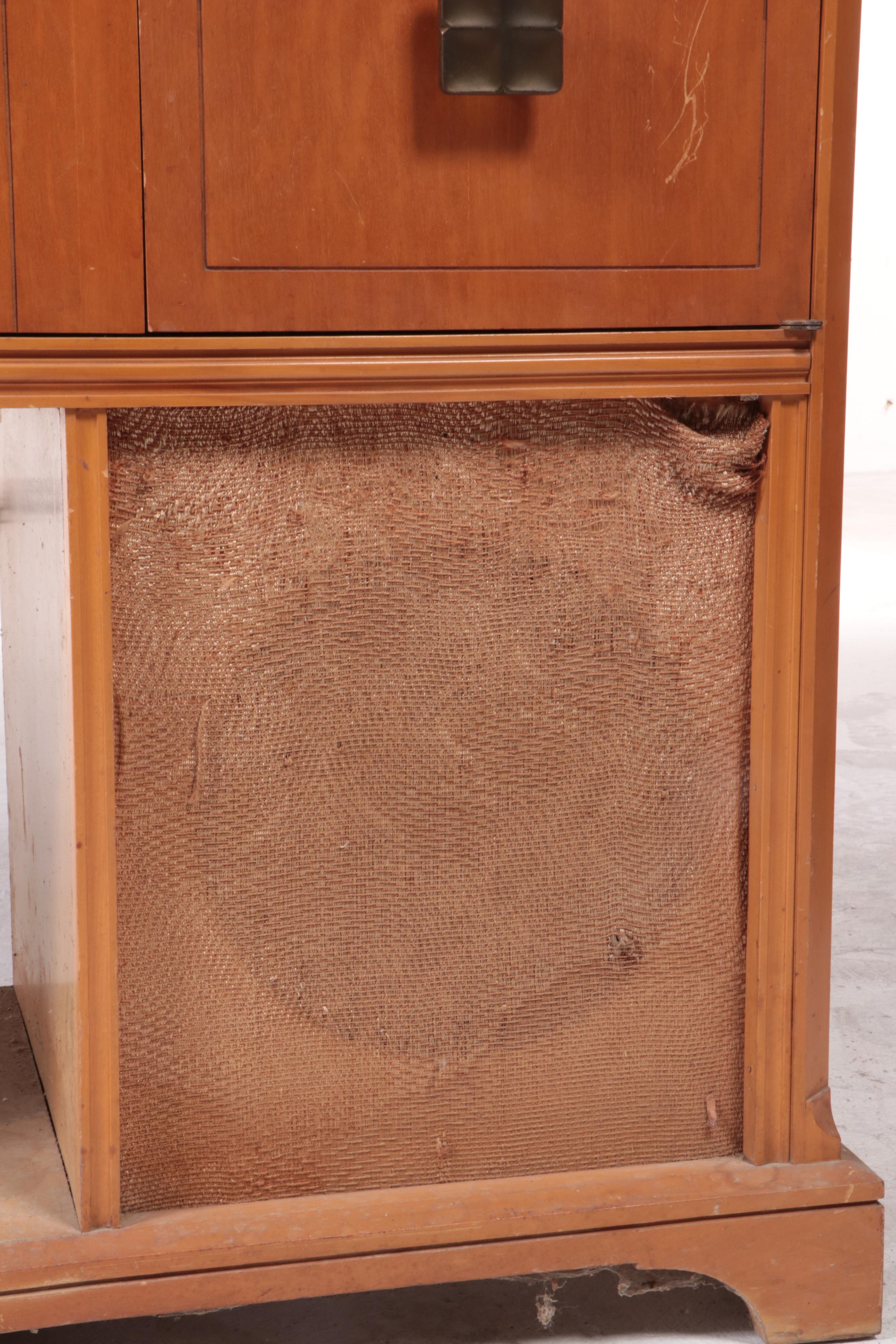 Stromberg-Carlson Wooden Radio and Turntable Cabinet, Mid-20th Century