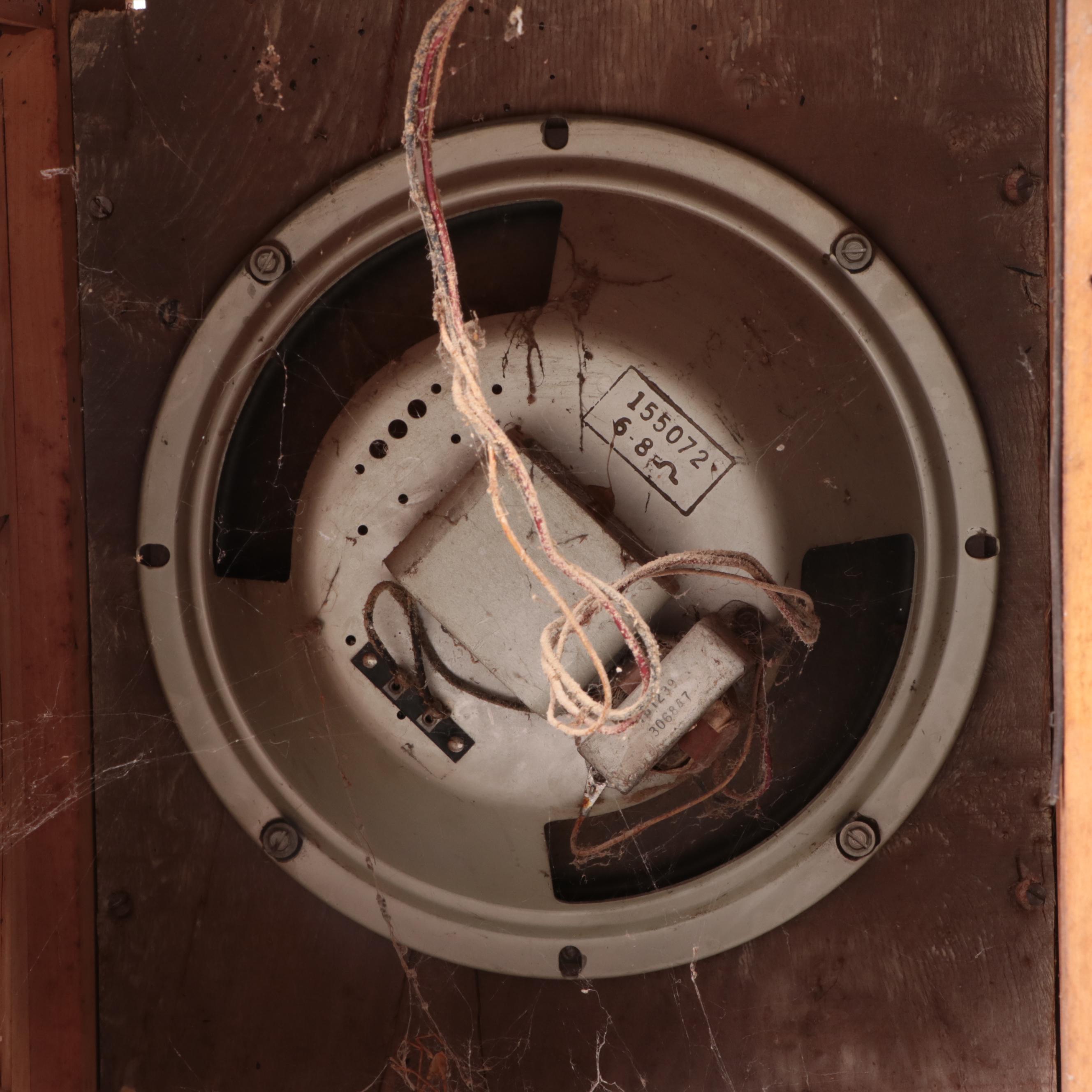 Stromberg-Carlson Wooden Radio and Turntable Cabinet, Mid-20th Century