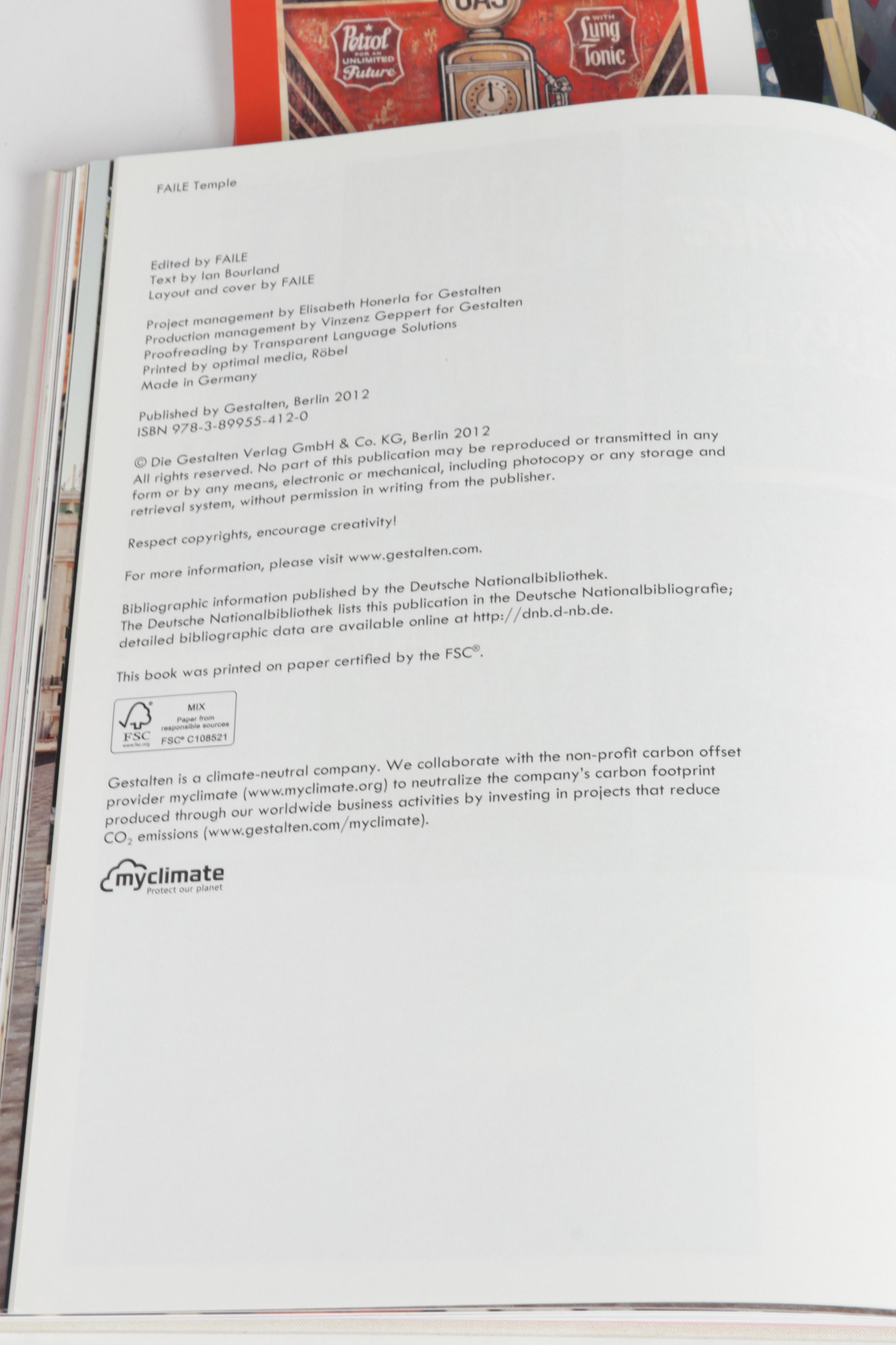 Signed and First Editon "The Faile & Blast Deluxx Fluxx Arcade Book" by Faile