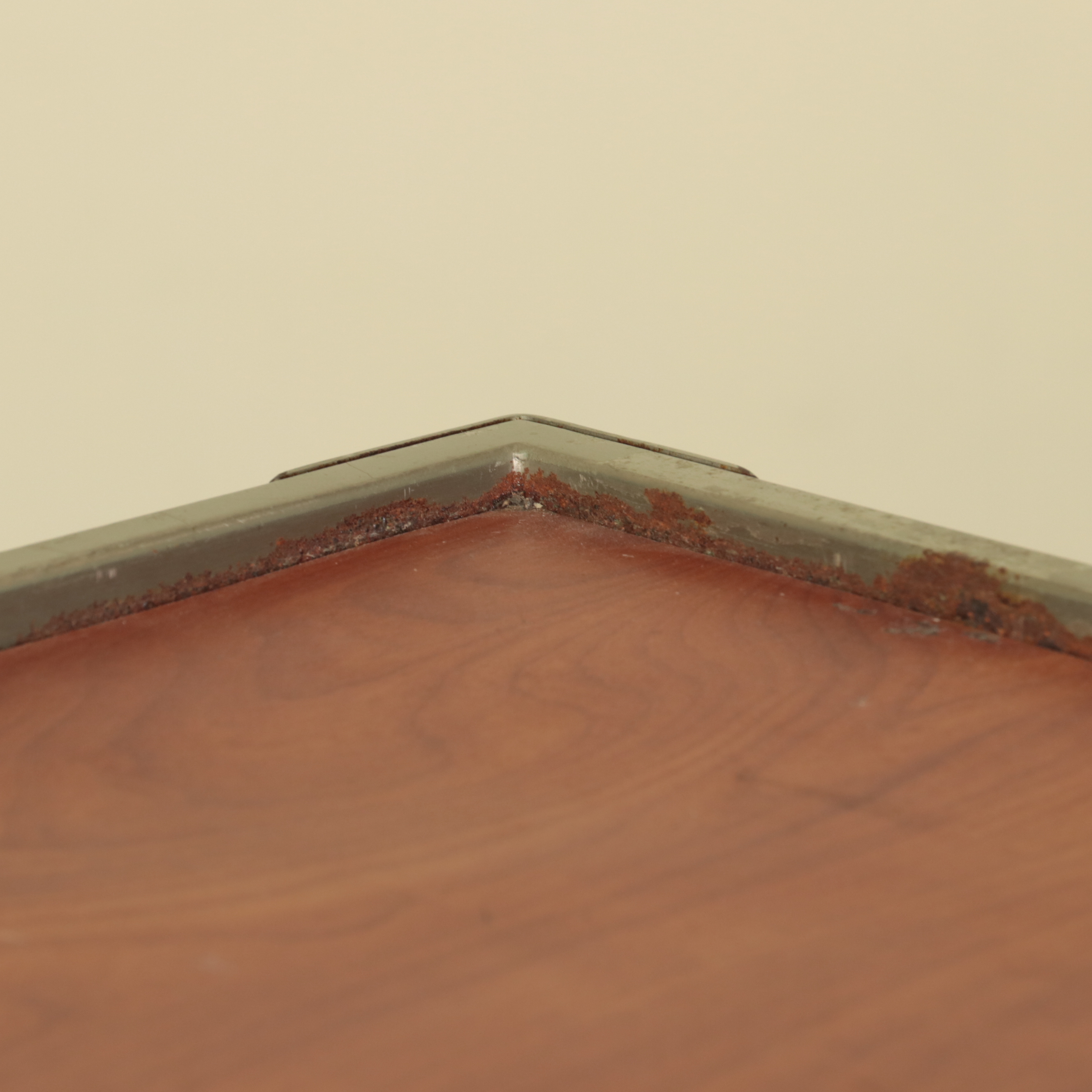 Laminated and Painted Wood Display Tables and Shelves on Wheels