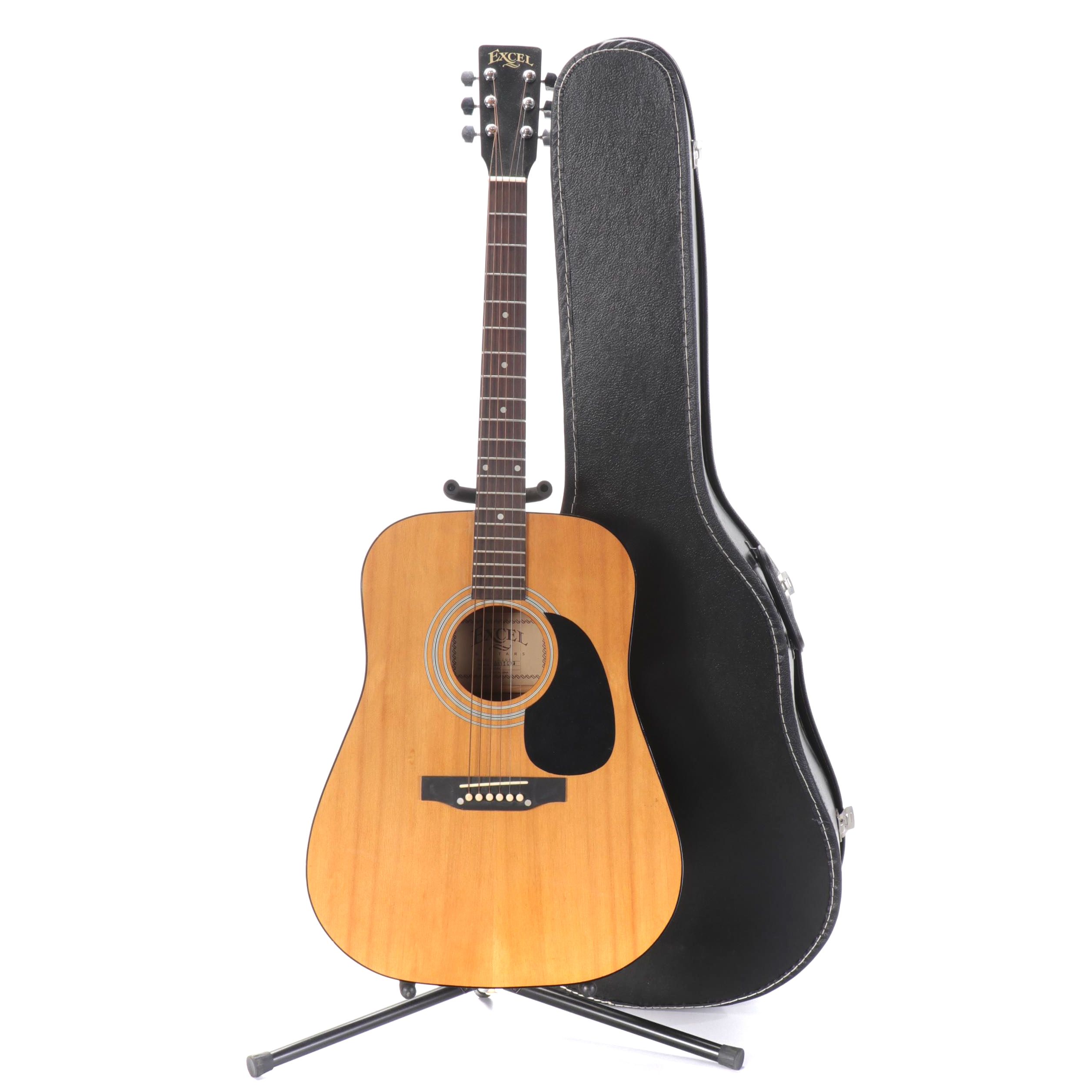 Excel EX90 Six-String Acoustic Guitar with Case