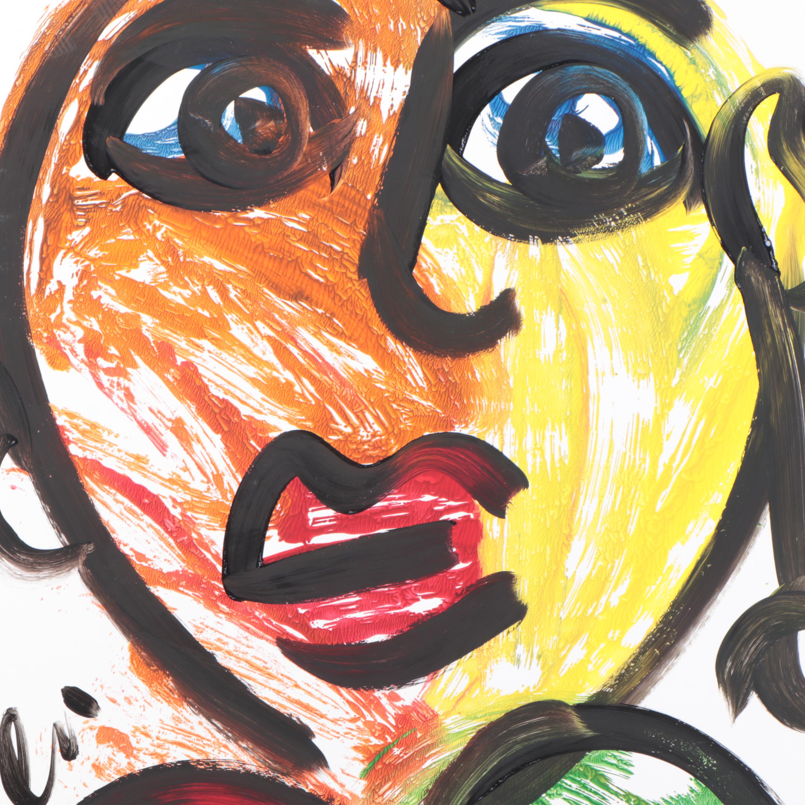 Peter Keil Abstract Acrylic Portrait