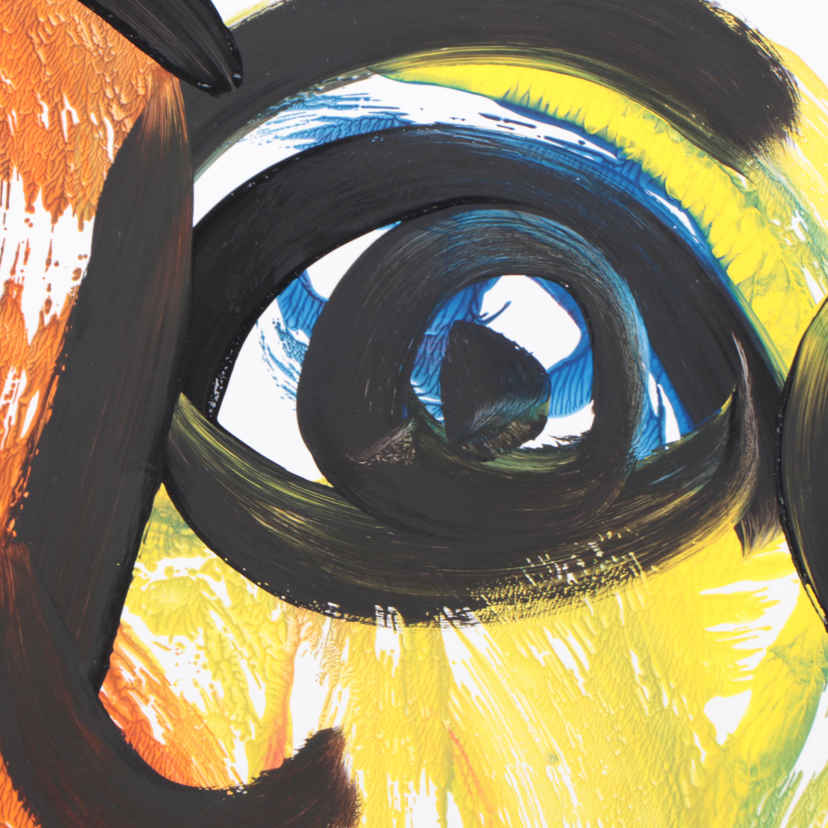 Peter Keil Abstract Acrylic Portrait