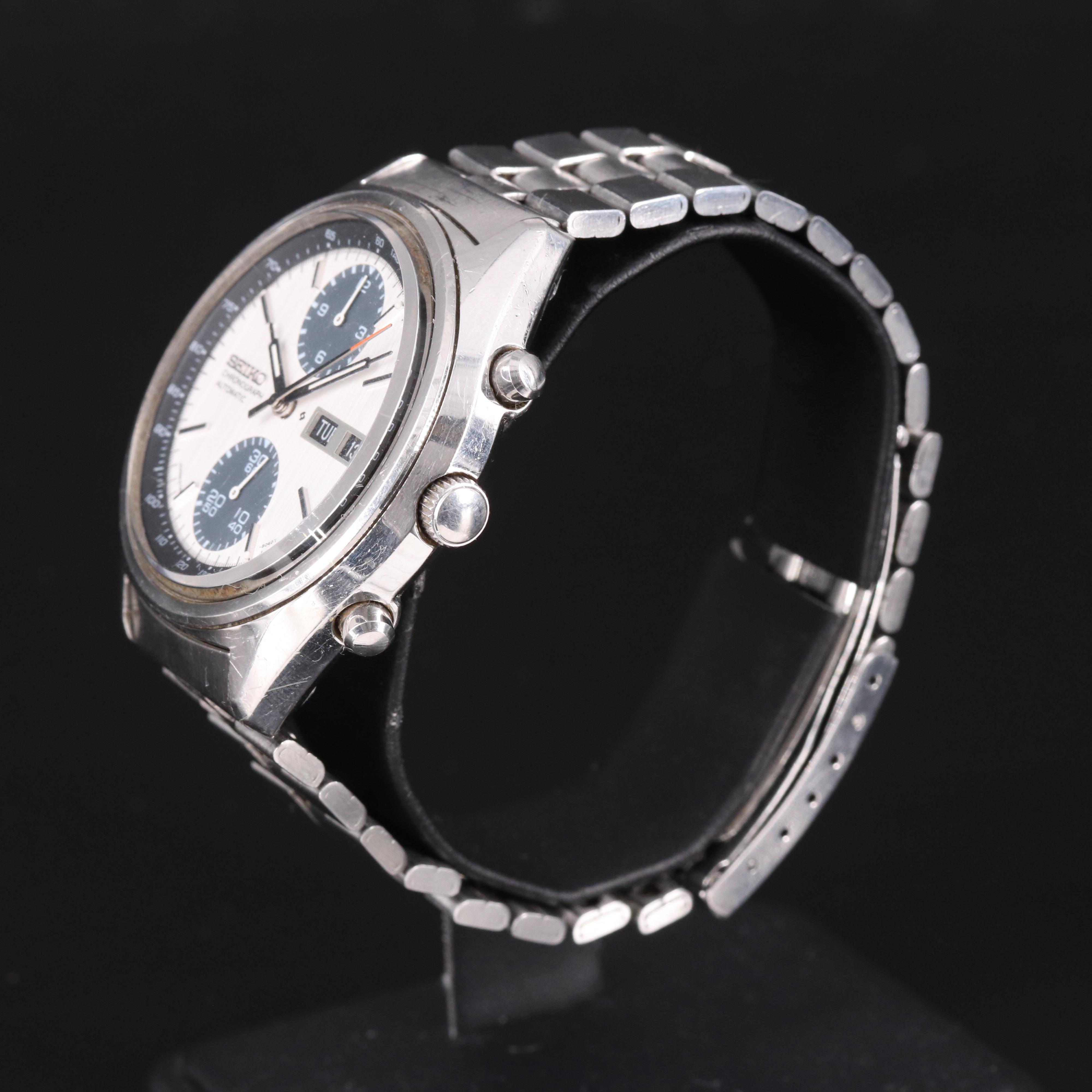 Vintage Seiko Panda Chronograph Watch