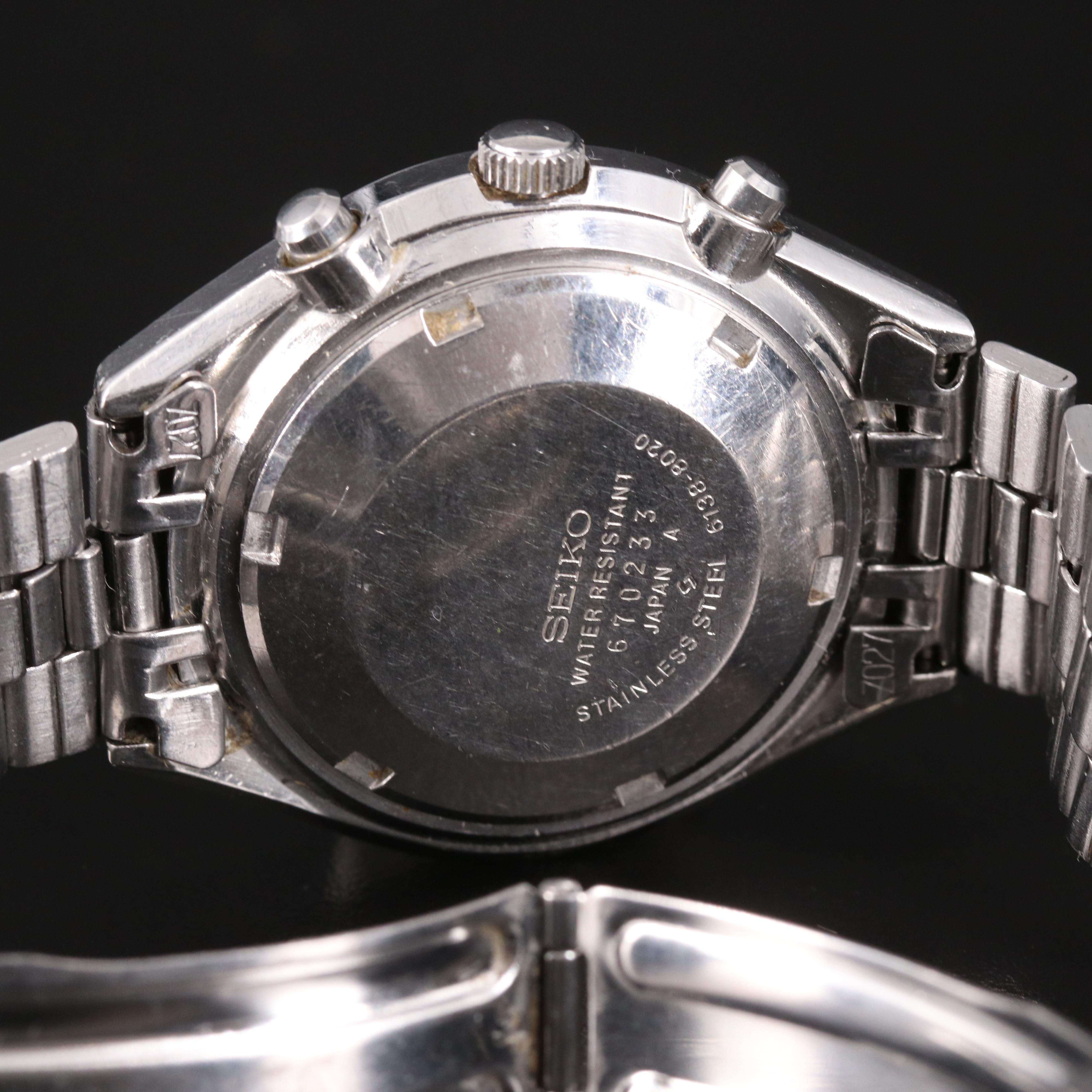 Vintage Seiko Panda Chronograph Watch