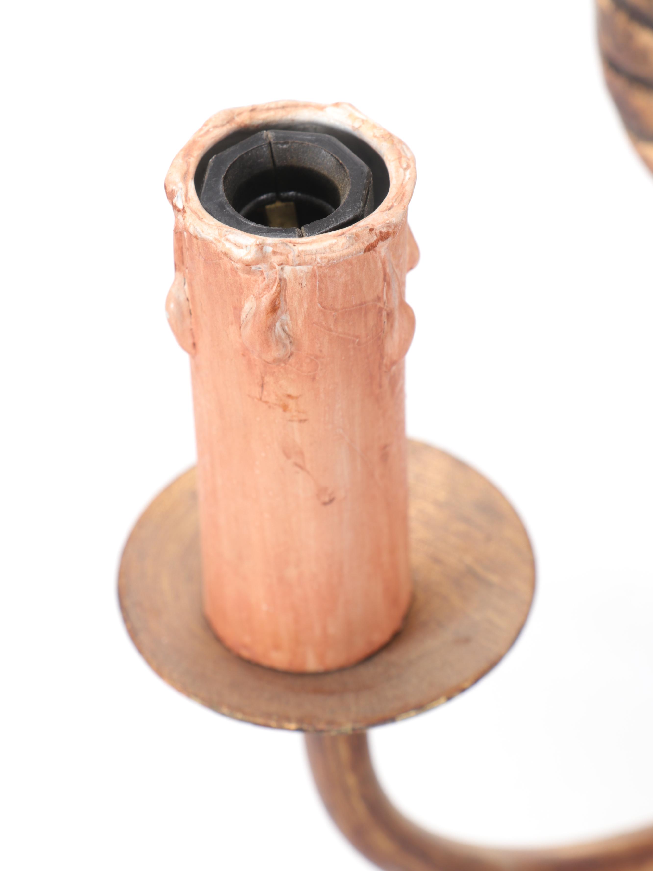 Harlequin Monkey Two-Arm Wall Sconces With Leopard Print Shades