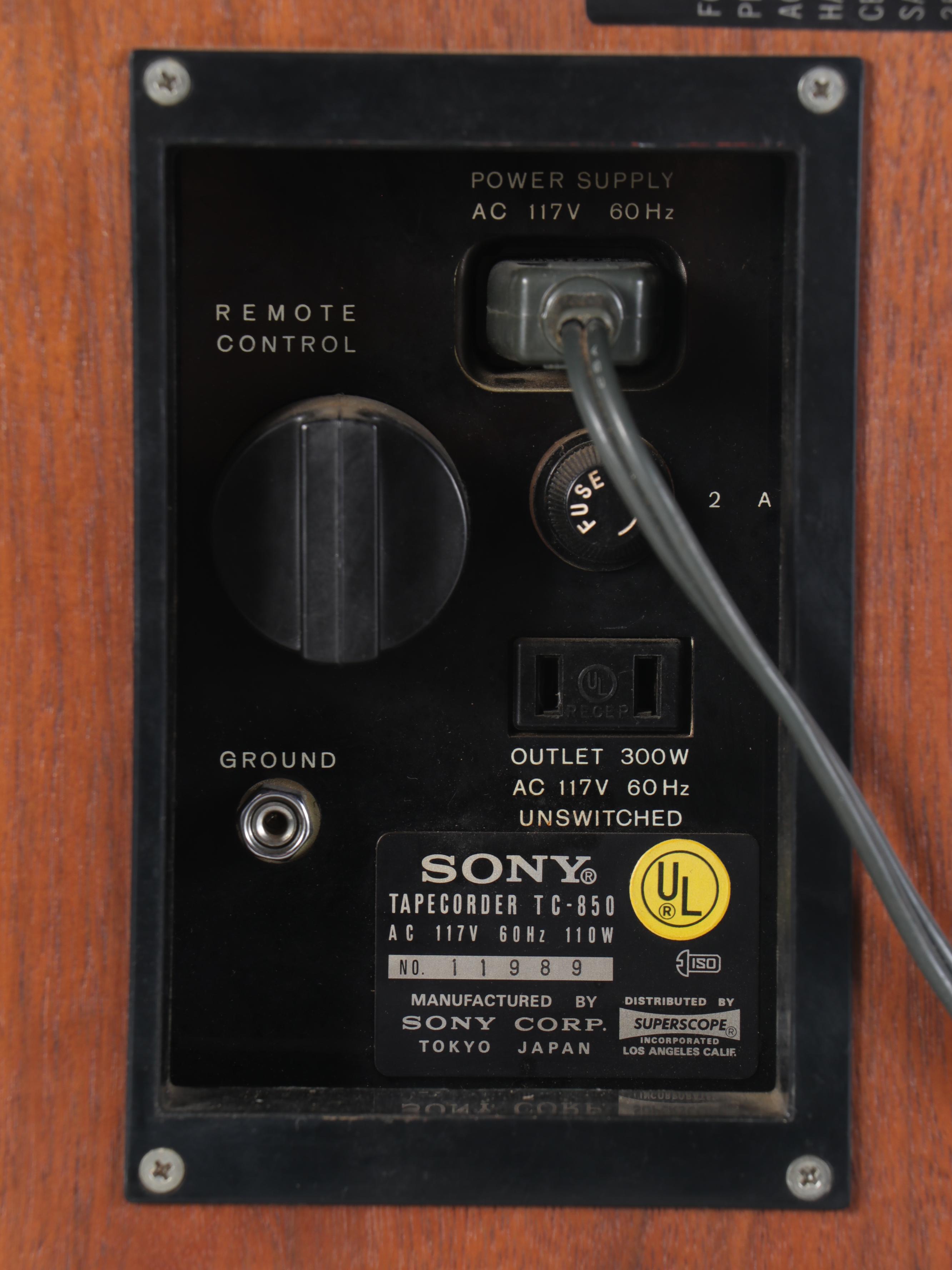 Sony Reel to Reel Tape Player/Recorder With Tape Reel Collection