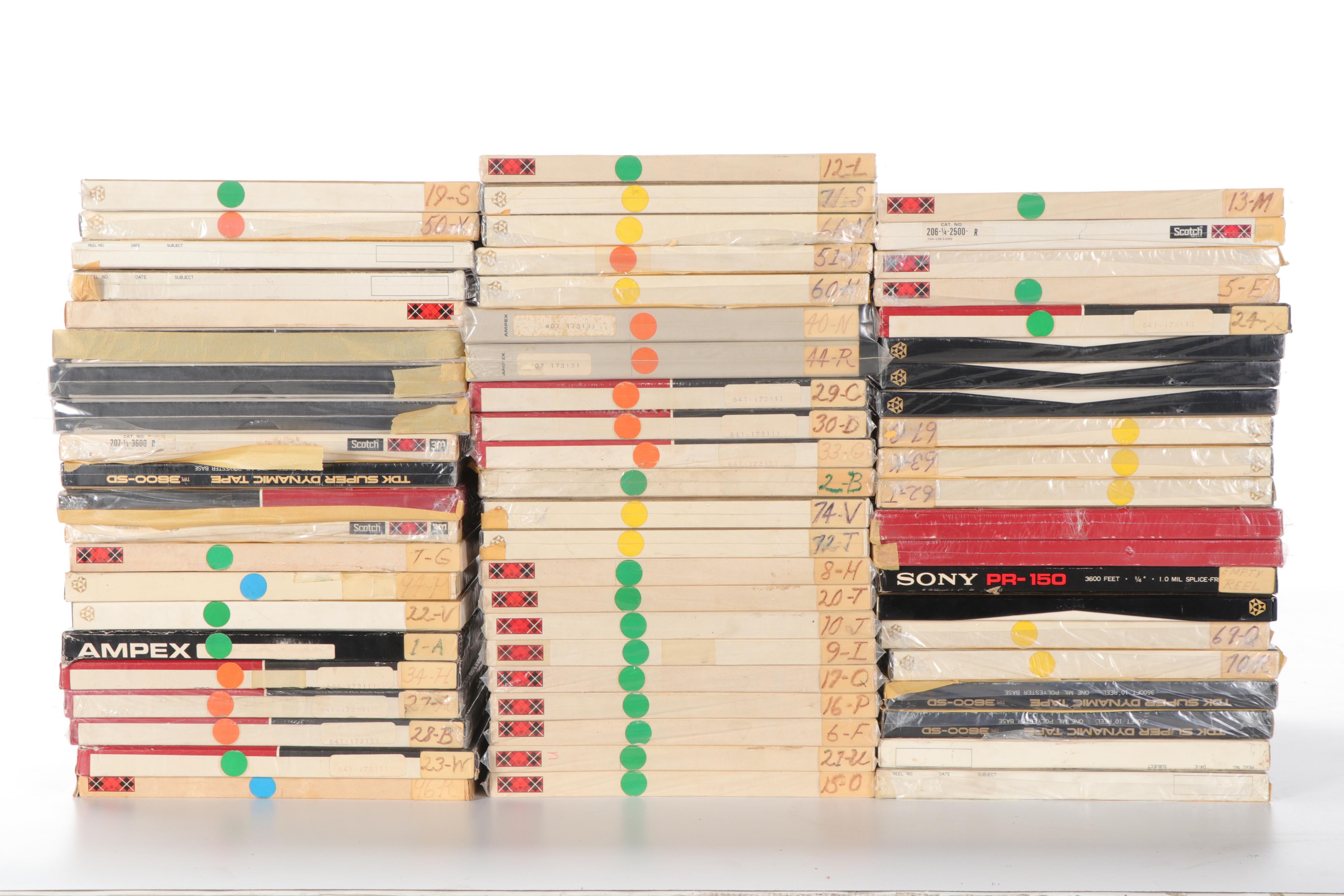 Sony Reel to Reel Tape Player/Recorder With Tape Reel Collection