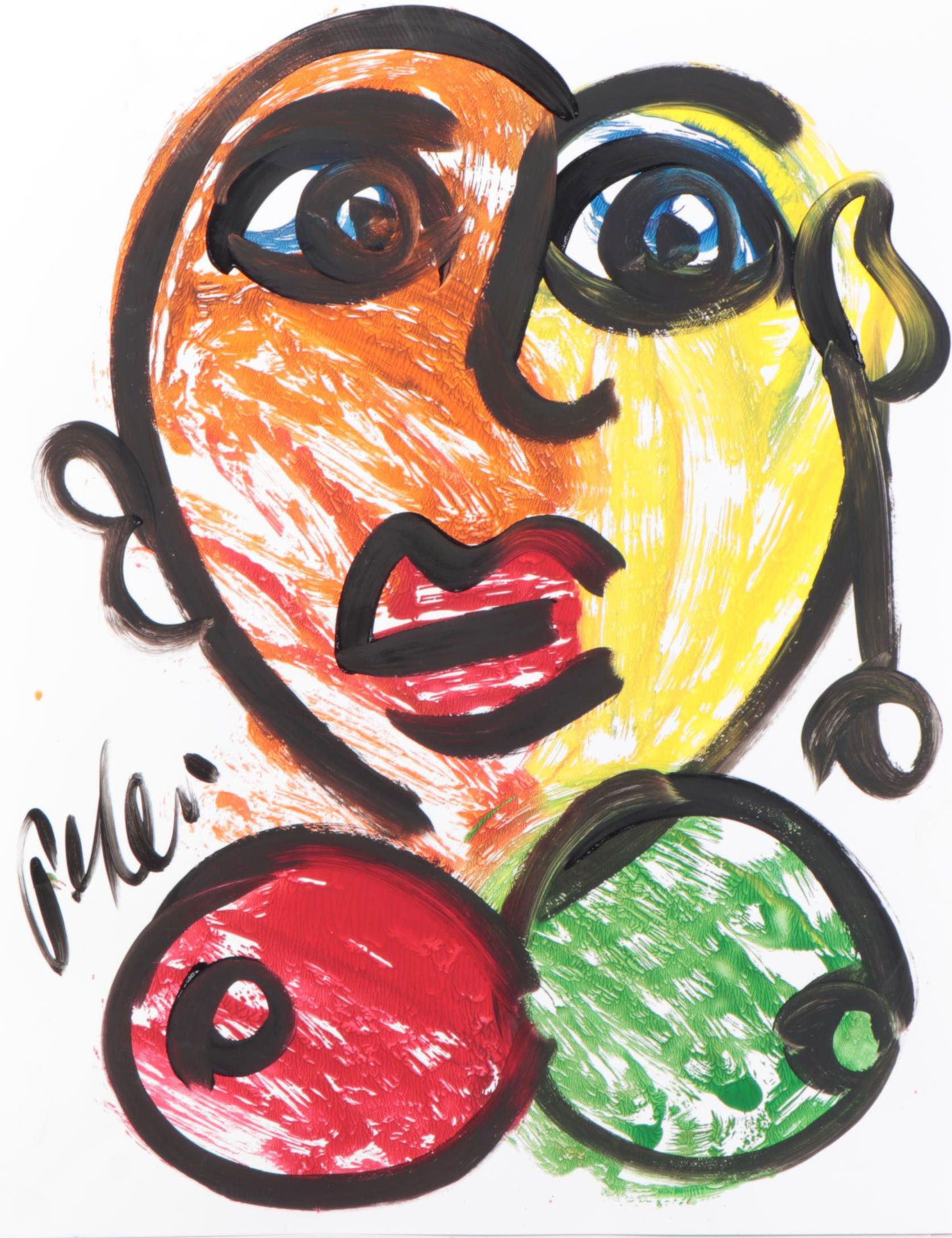 Peter Keil Abstract Acrylic Portrait