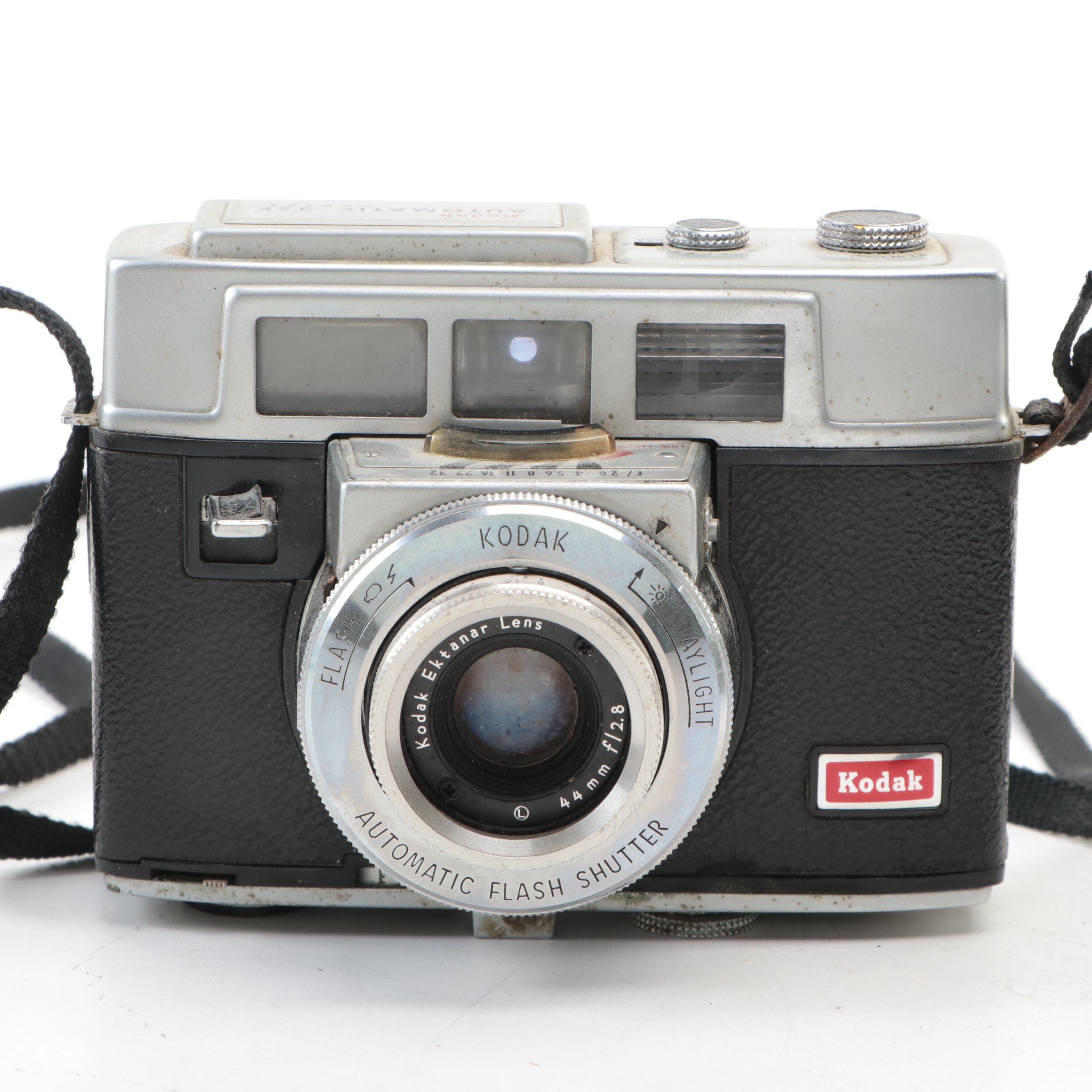 Kodak Duaflex, Kodak 35 and Automatic 35F Cameras With Ektron II Flash