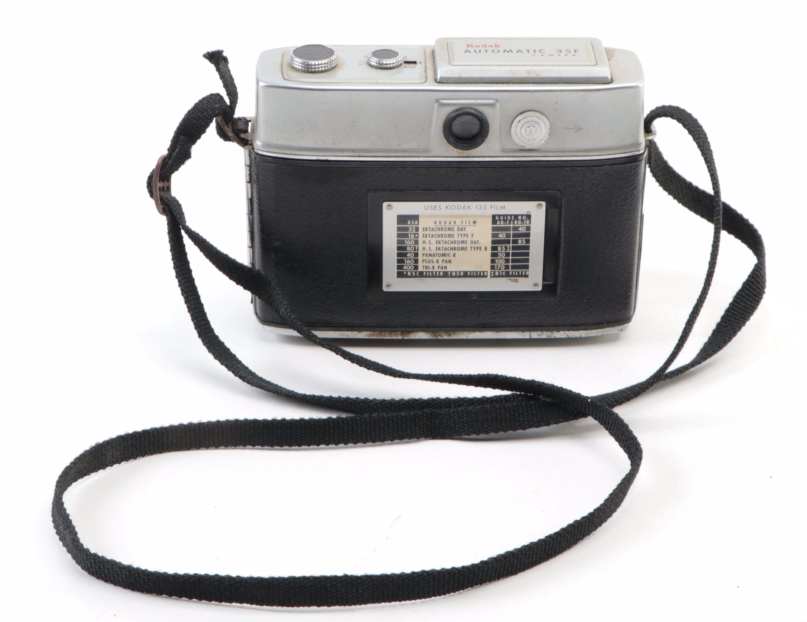 Kodak Duaflex, Kodak 35 and Automatic 35F Cameras With Ektron II Flash