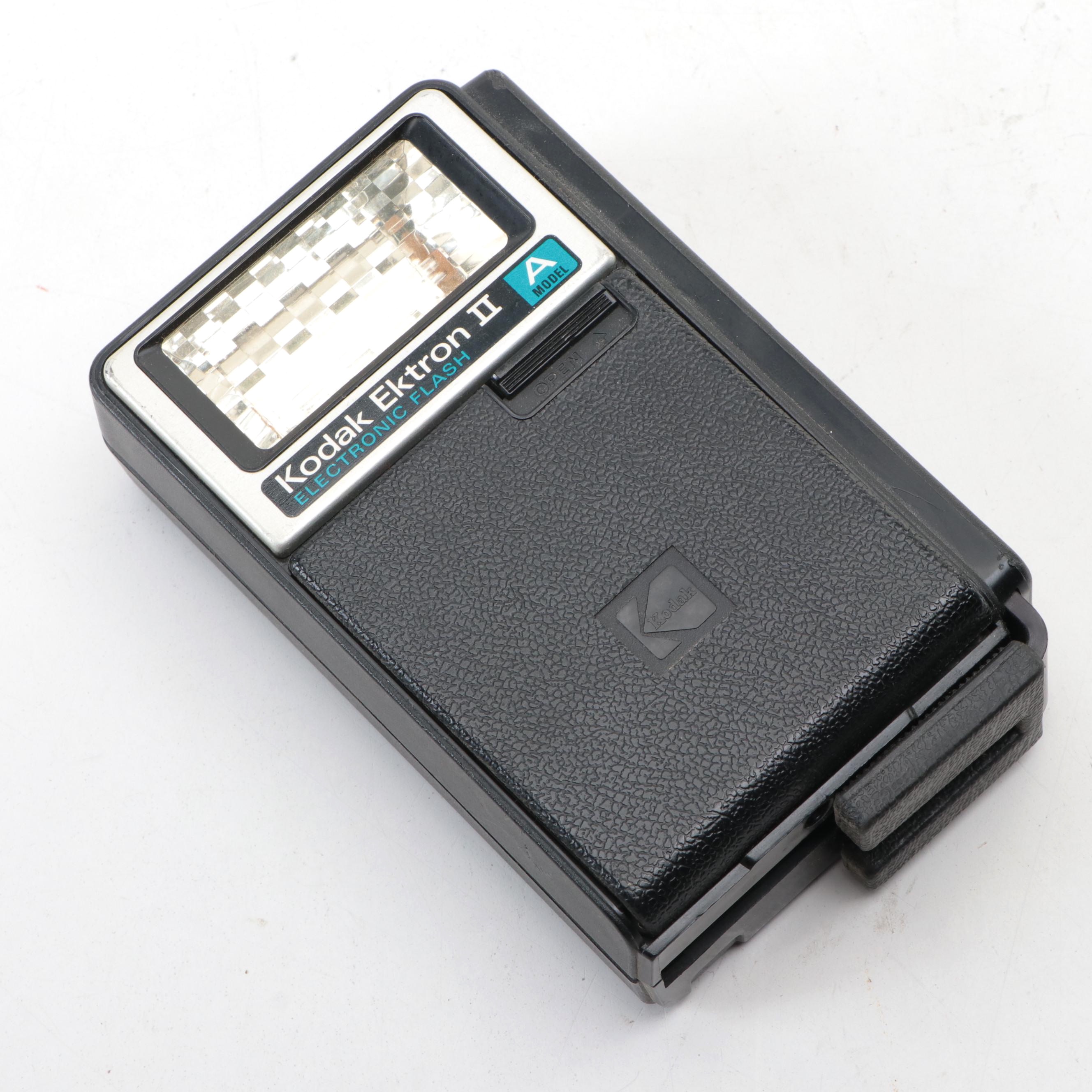 Kodak Duaflex, Kodak 35 and Automatic 35F Cameras With Ektron II Flash