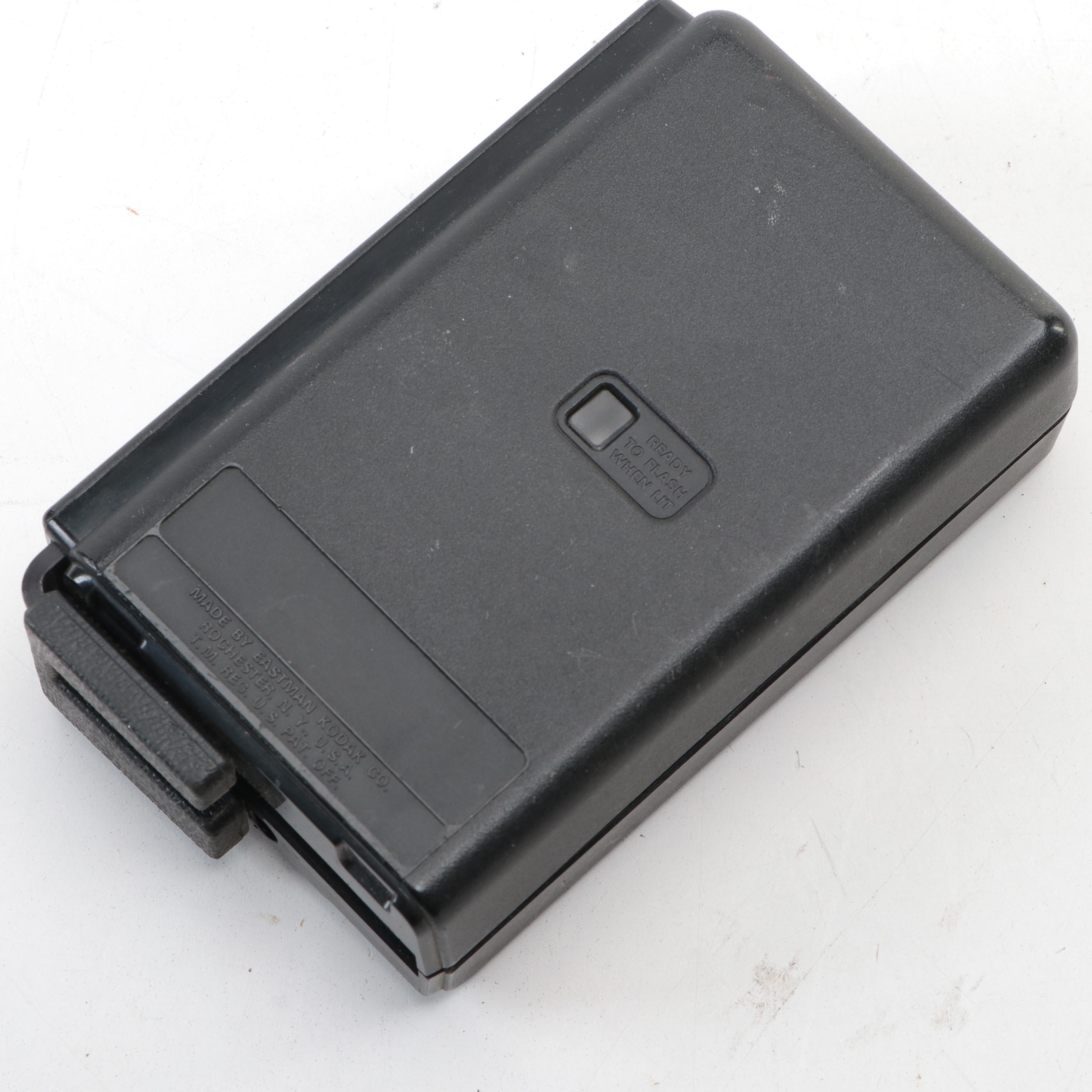 Kodak Duaflex, Kodak 35 and Automatic 35F Cameras With Ektron II Flash