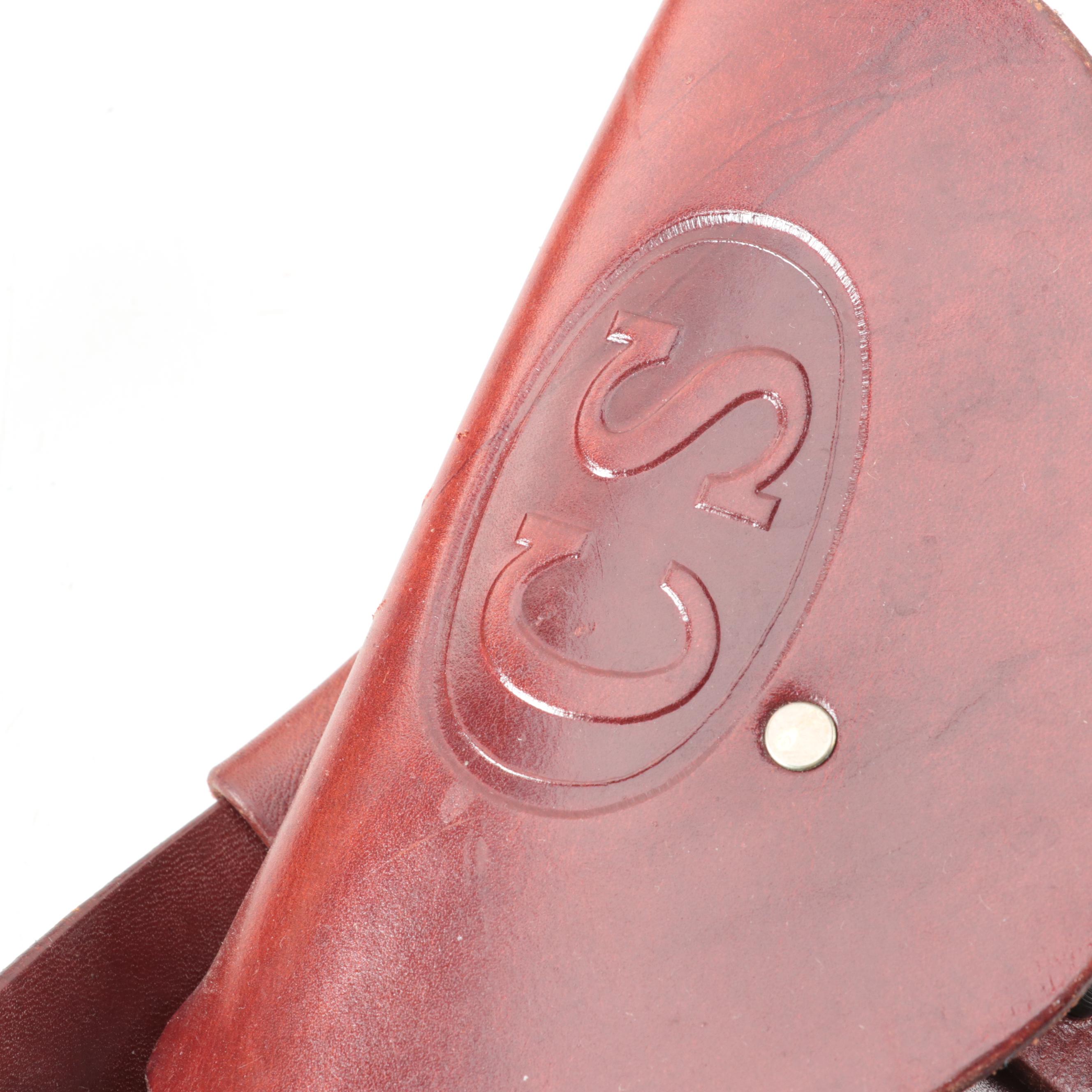 Triple K with Other Leather Gun Holster Belts and Rifle Holster