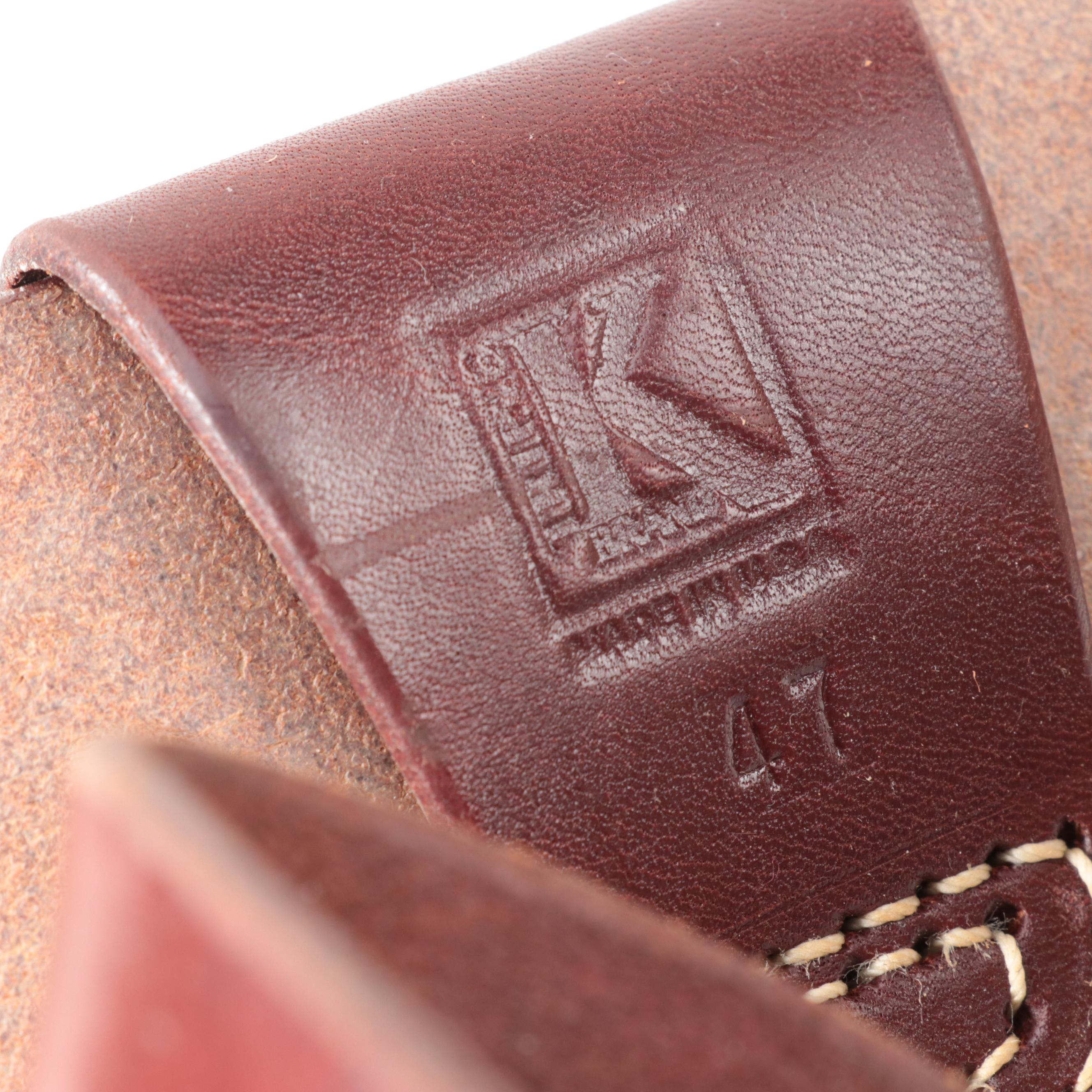 Triple K with Other Leather Gun Holster Belts and Rifle Holster