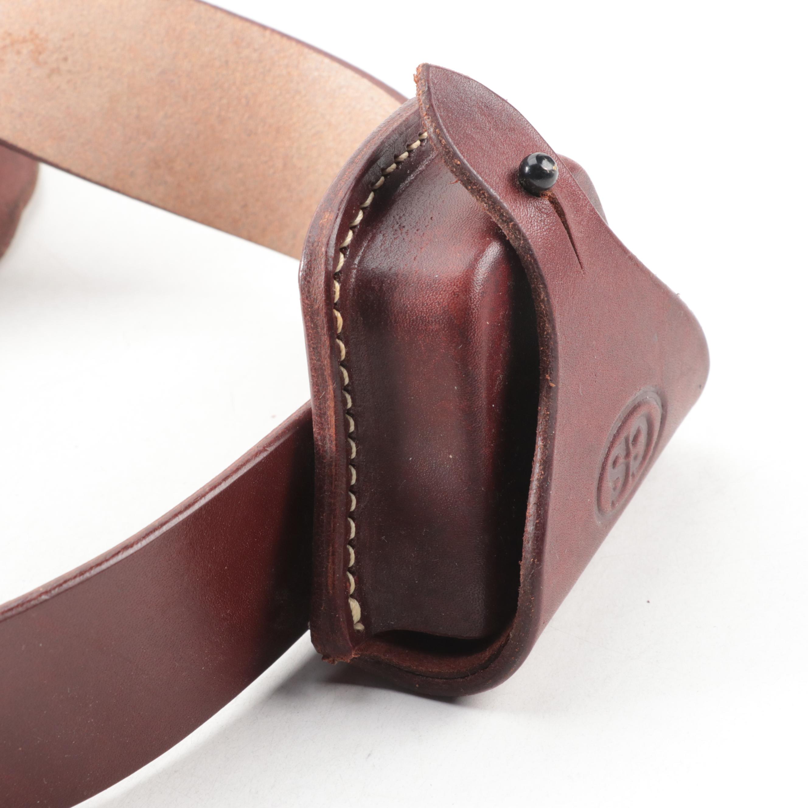 Triple K with Other Leather Gun Holster Belts and Rifle Holster