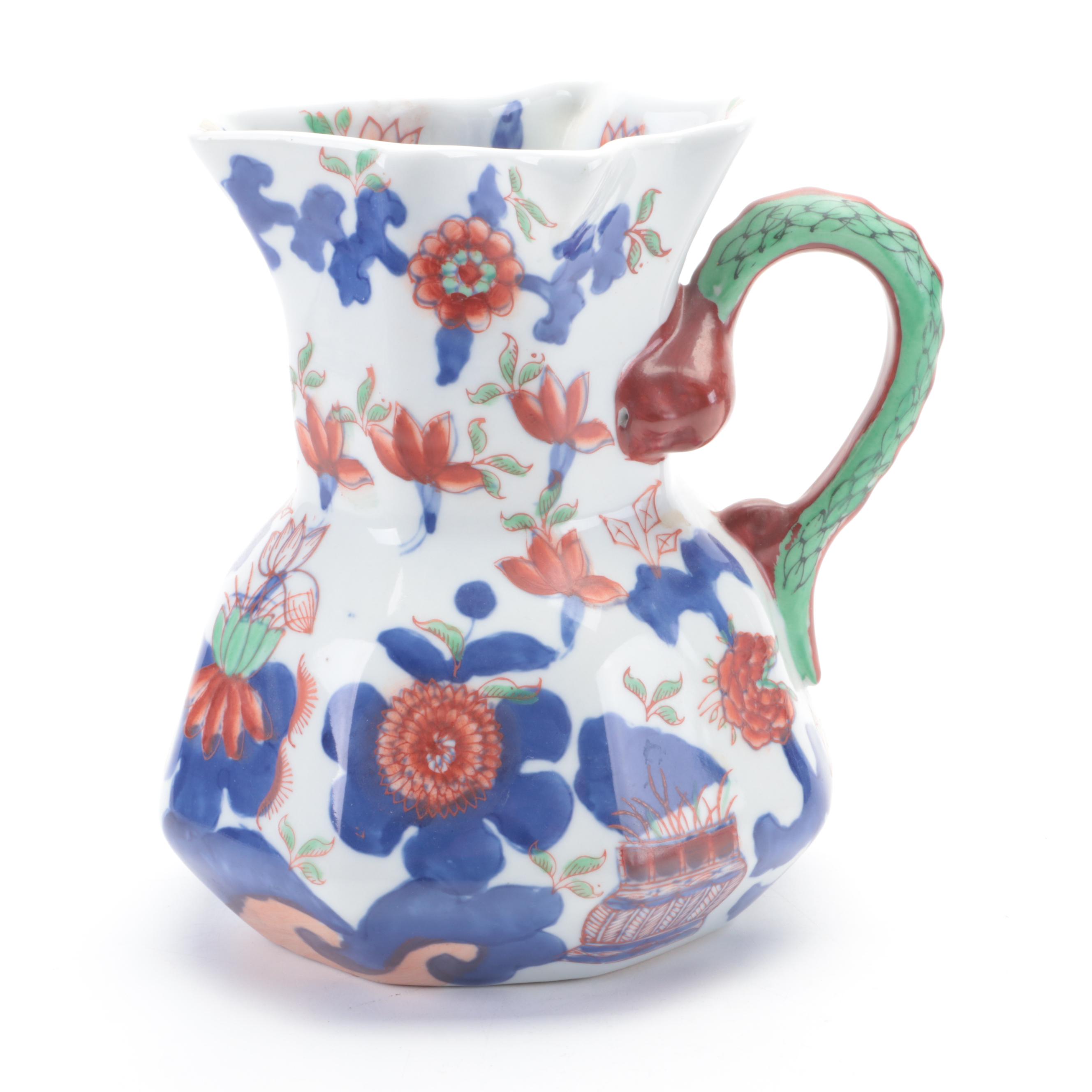 Graduated Hydra Handle Ironstone Jugs, Late 20th Century