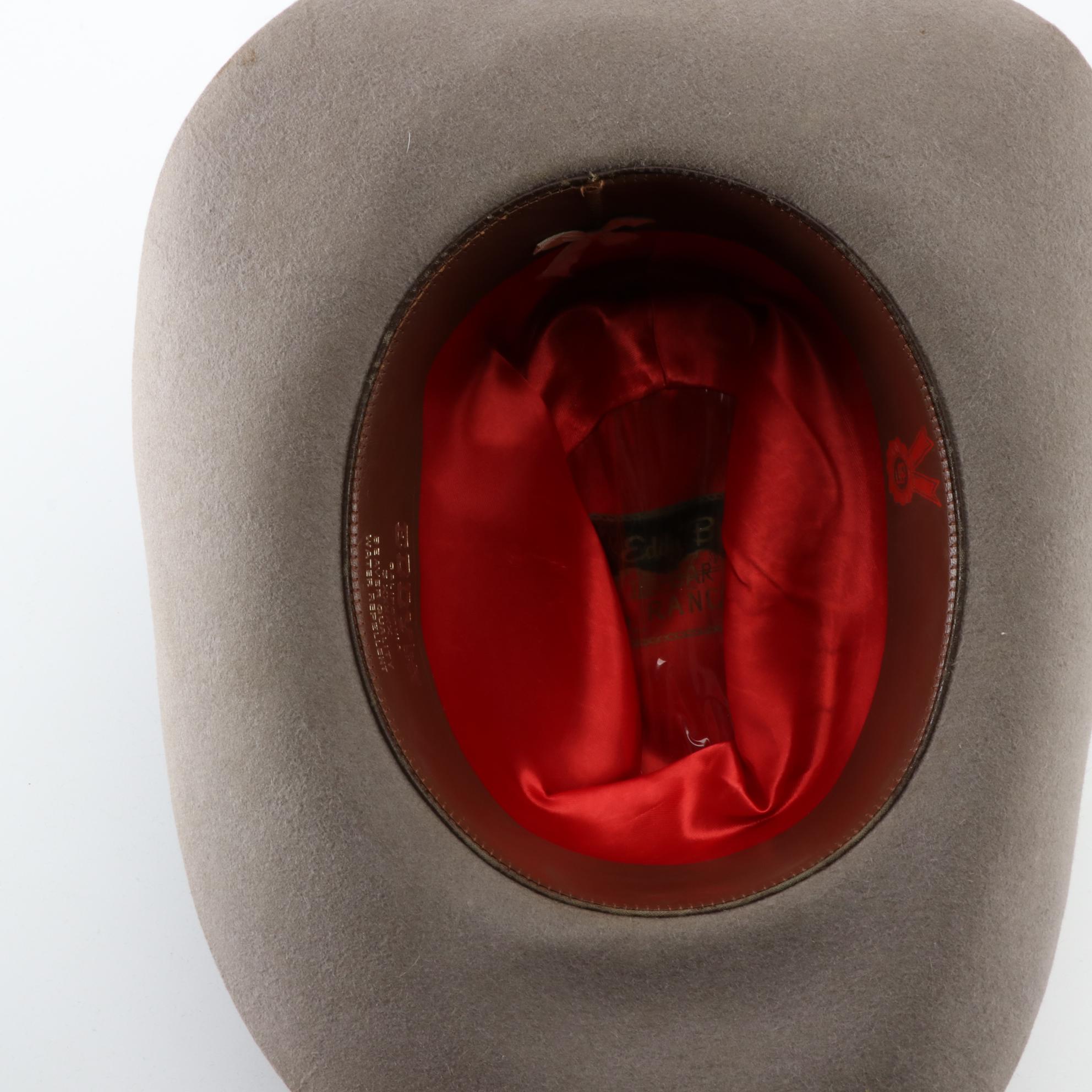 Eddy Bros., Bailey and Moore Hat Co. Stockman Crease Western Hats