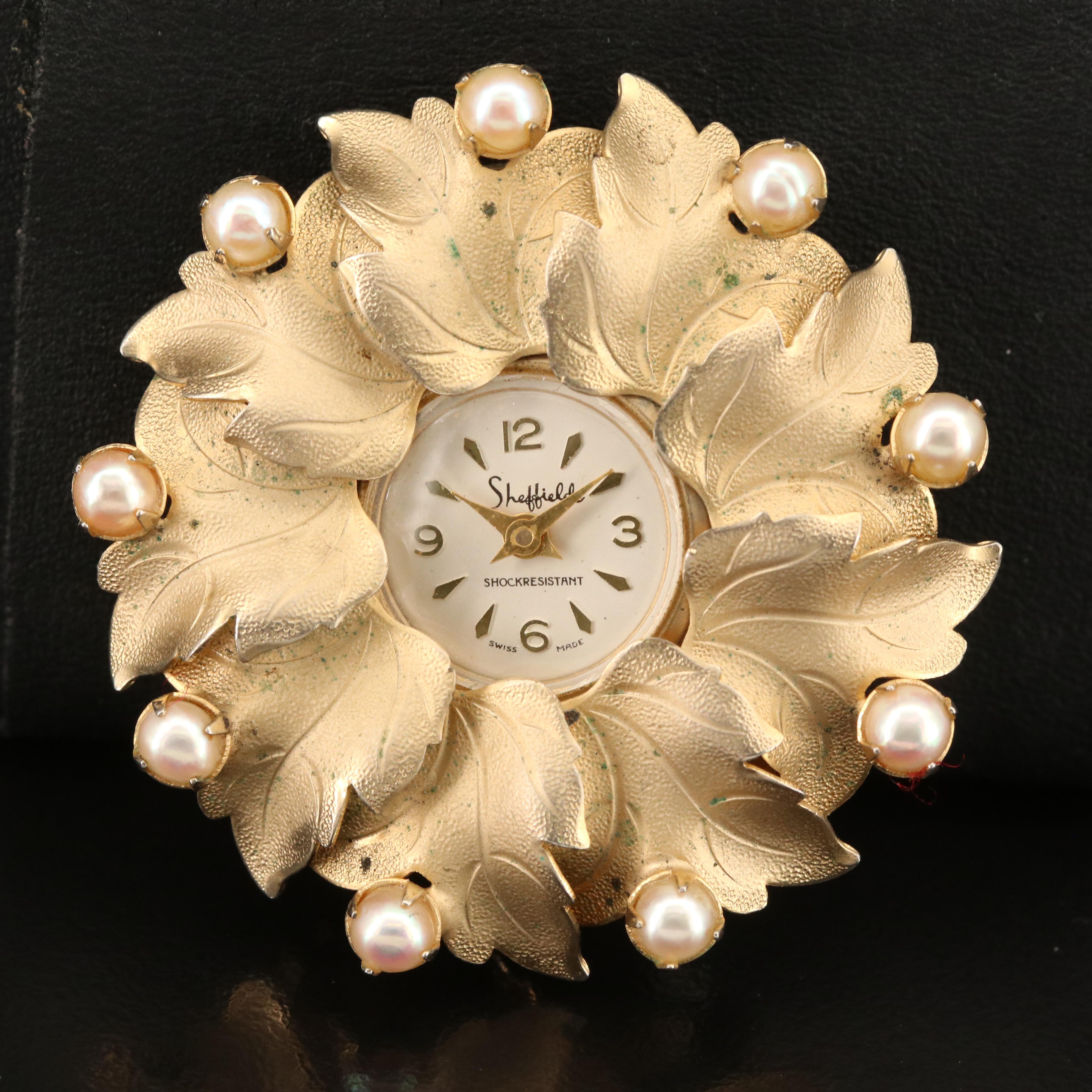 Seven Vintage Watch Pins and Ring