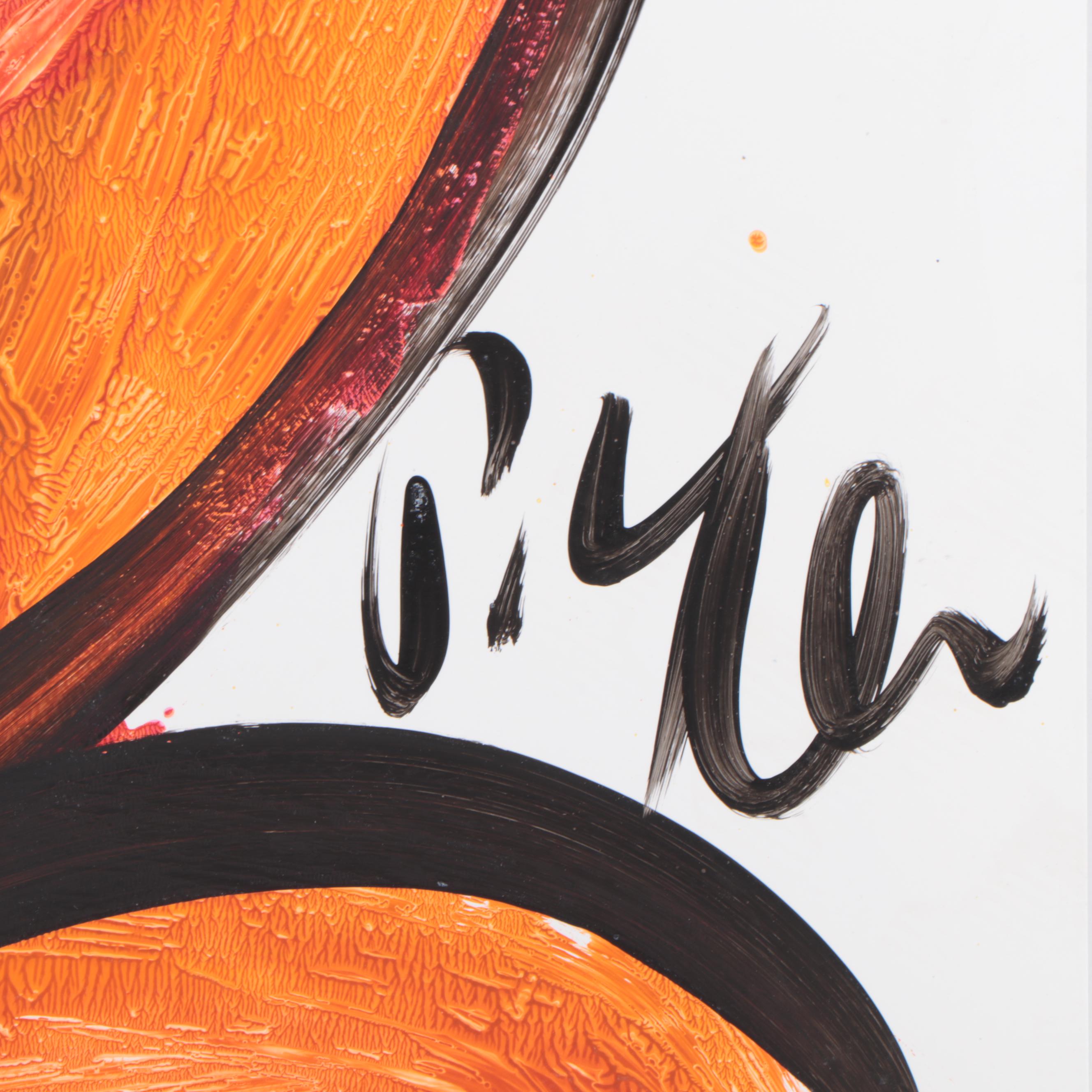 Peter Keil Abstract Portrait Acrylic Painting