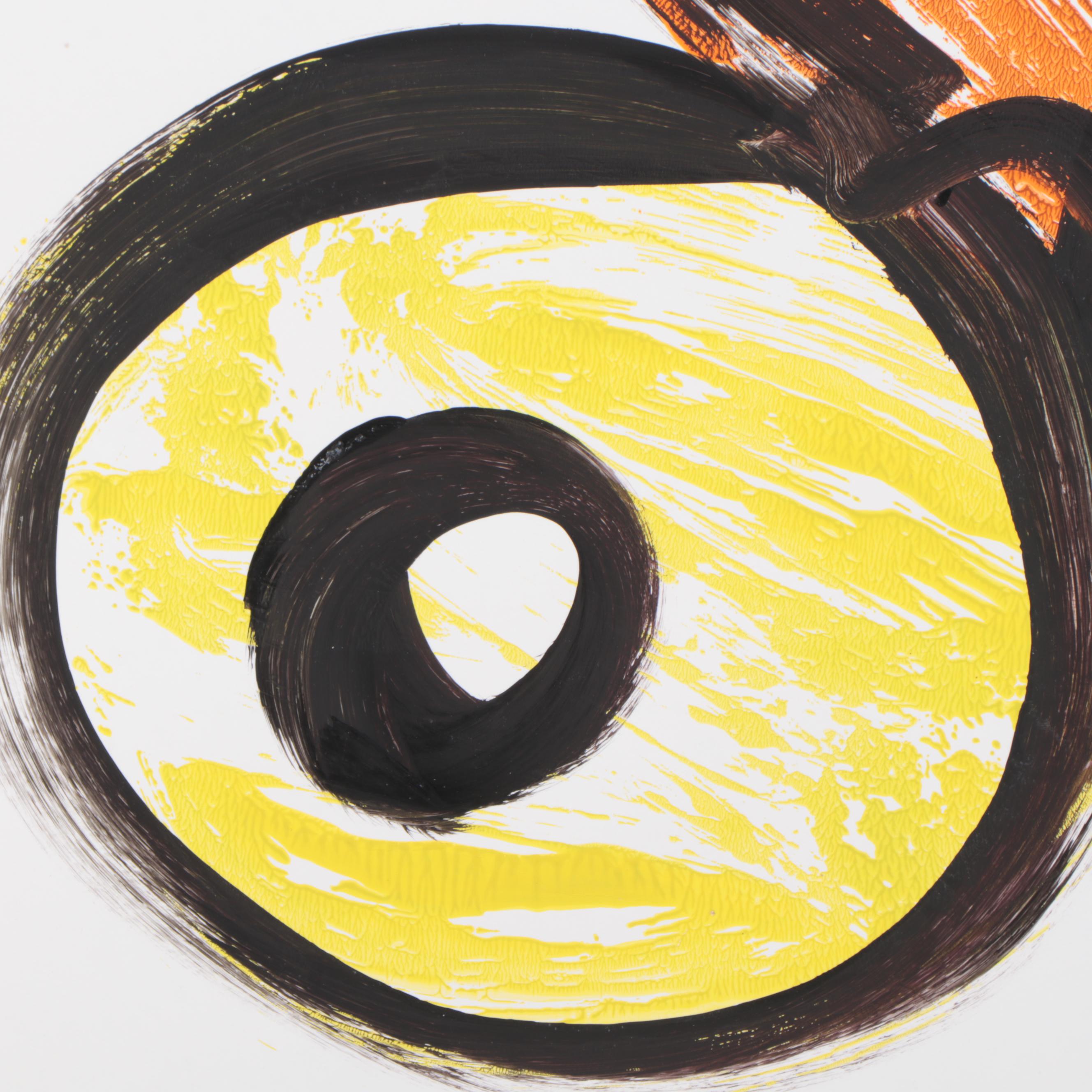 Peter Keil Abstract Portrait Acrylic Painting