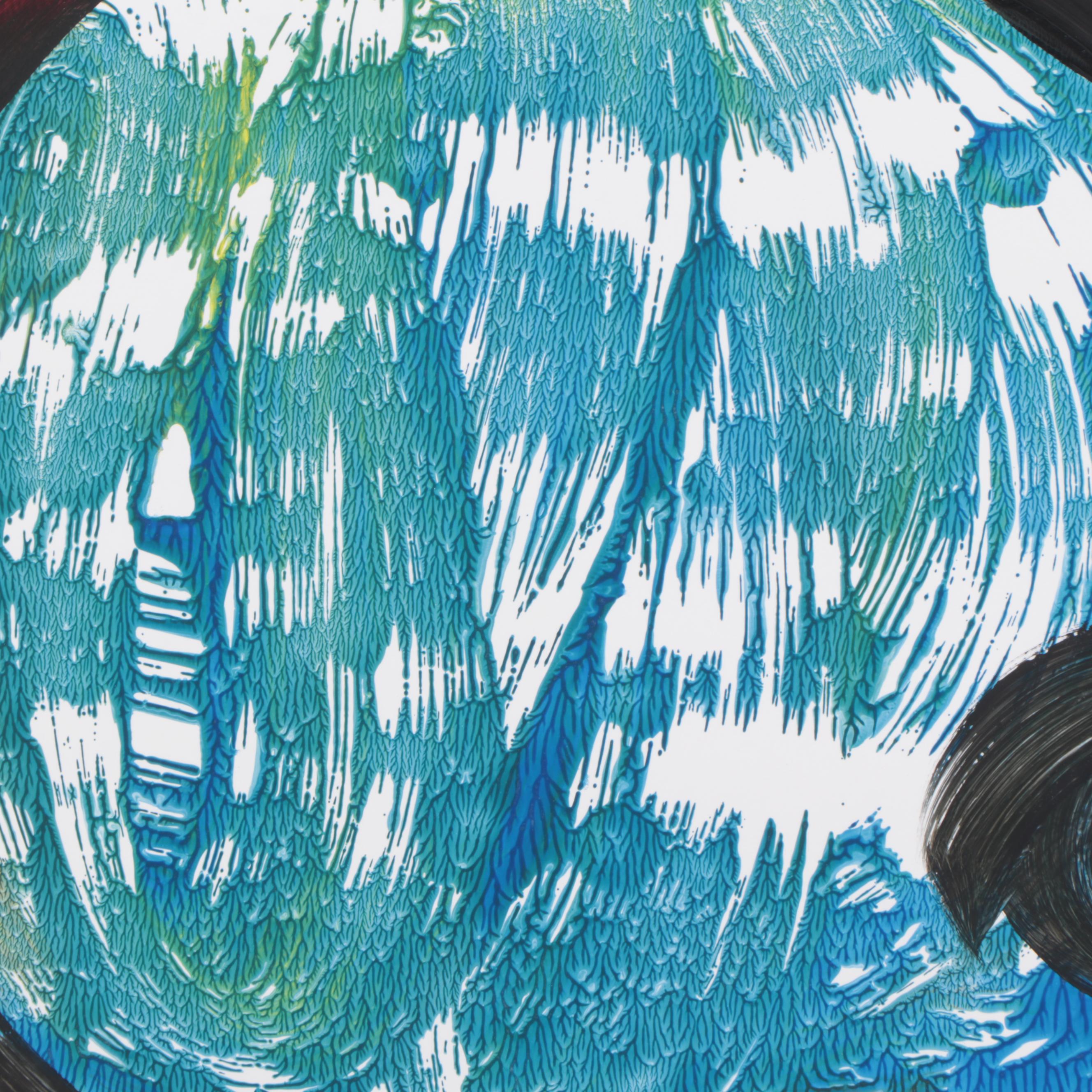 Peter Keil Abstract Portrait Acrylic Painting