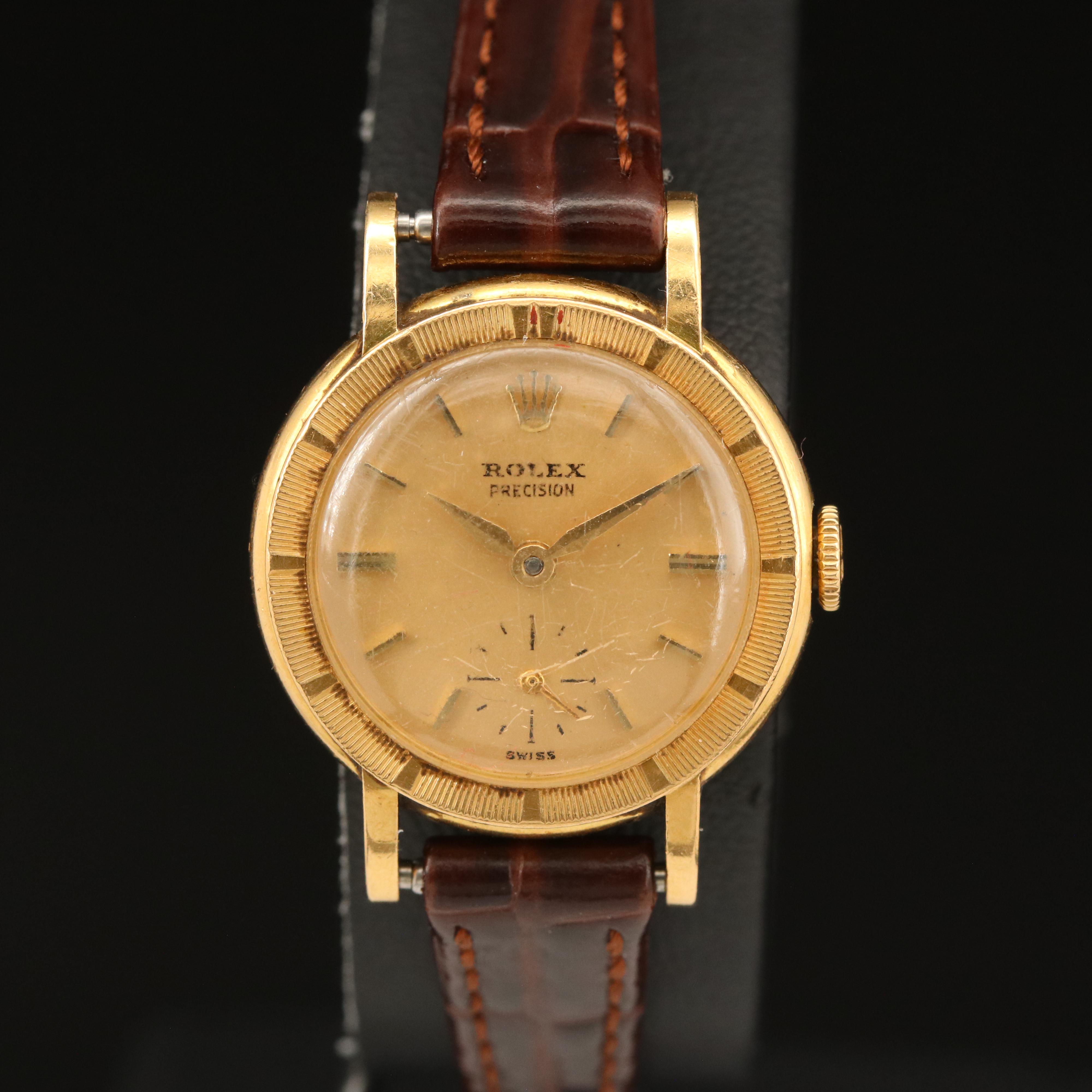 18K Vintage Rolex Precision Watch